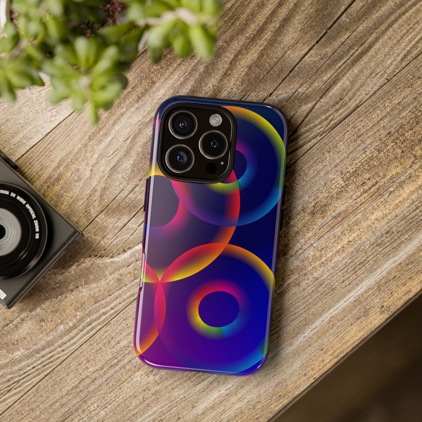 Colorful Phone Case with Abstract Designs, Tough Cases for Your Phone, Unique Phone Accessories, Gift for Tech Lovers, Vibrant Cell [...]