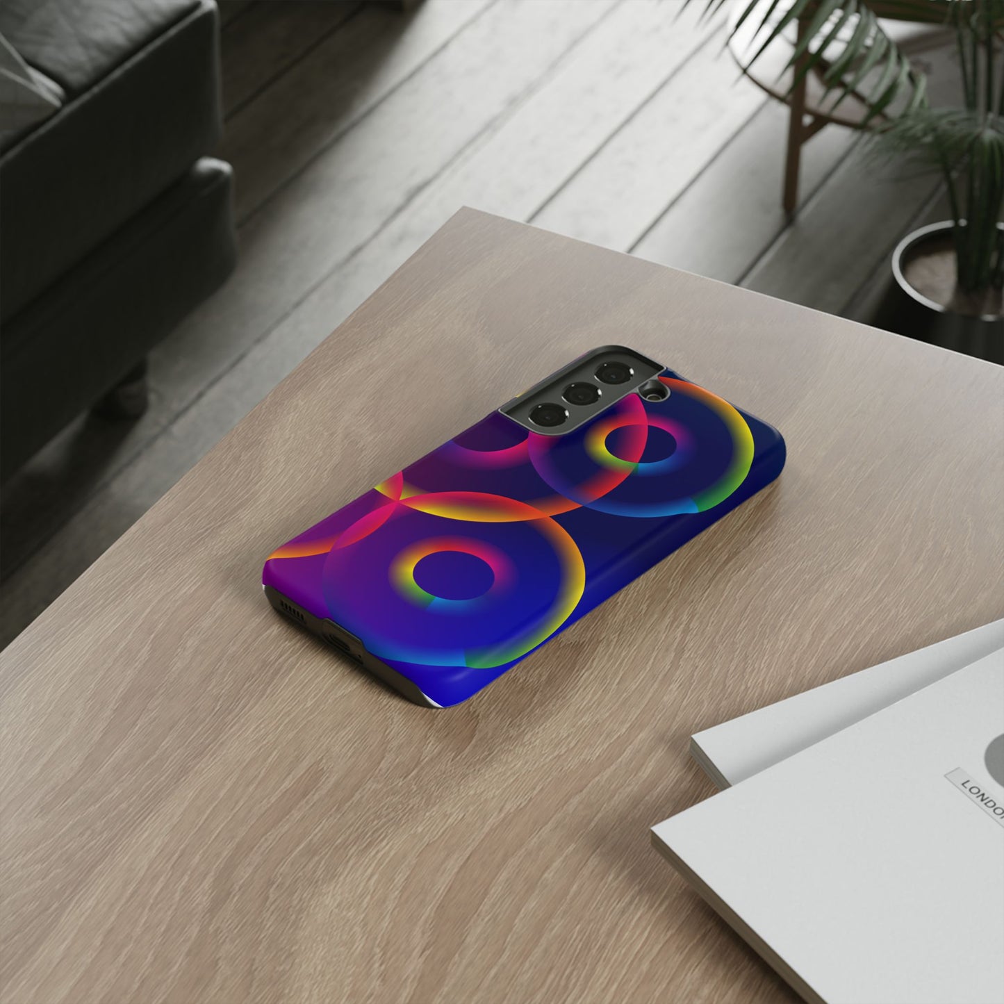 Colorful Phone Case with Abstract Designs, Tough Cases for Your Phone, Unique Phone Accessories, Gift for Tech Lovers, Vibrant Cell [...]