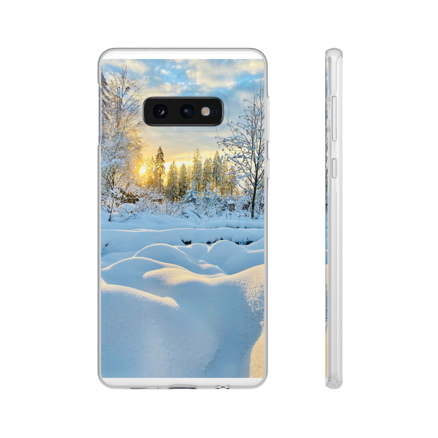Winter Landscape Flexi Cases, Nature Phone Cover, Scenic Case, Holiday Gift, Seasonal Accessory, Outdoor Lover's Item