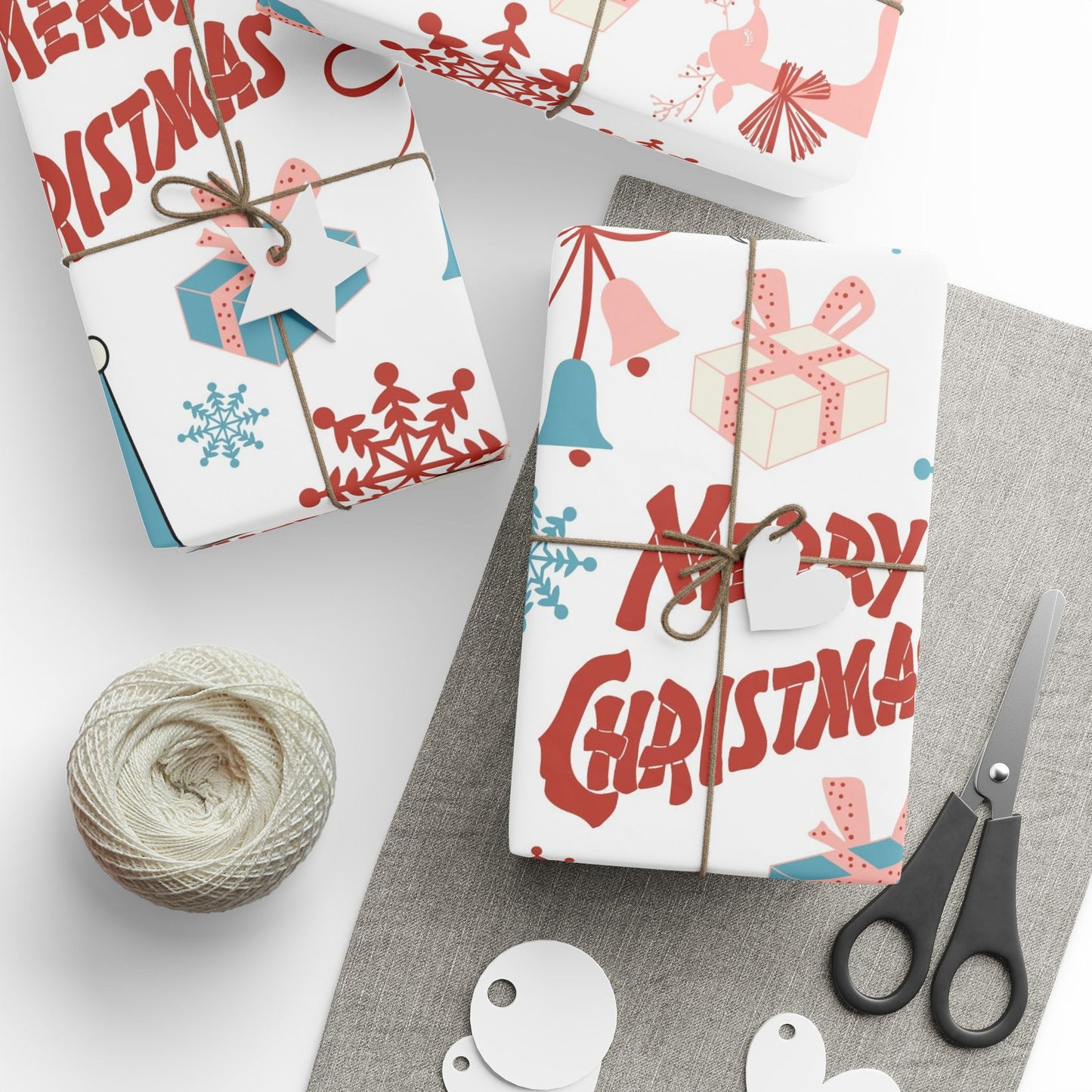 Christmas Whimsical Gift Wrapping Paper - Perfect for Birthdays, Holidays, and Special Occasions - Cute Designs for Presents, Crafts, Decor
