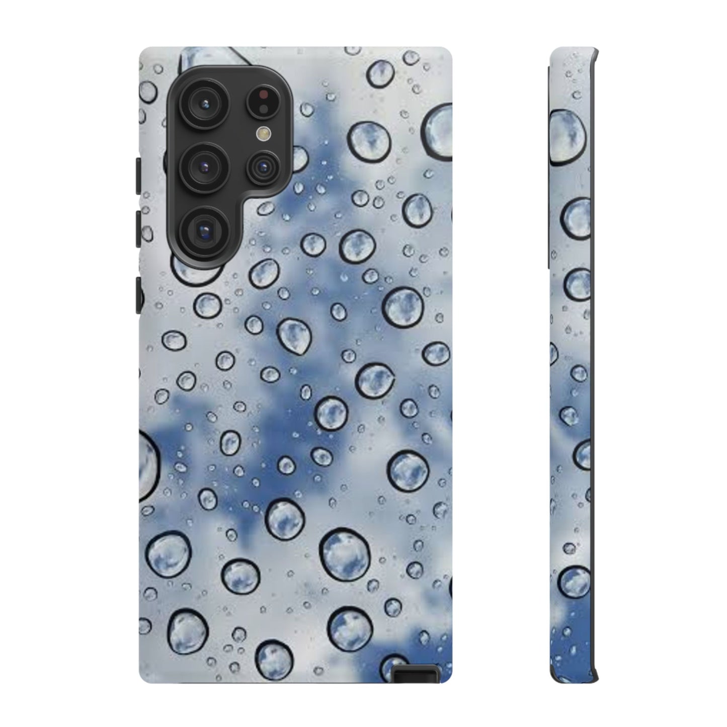 Blue Water Droplet Phone Case, Tough Cases for Protection, Stylish Cellphone Cover, Unique Gifts for Her, Durable and Trendy