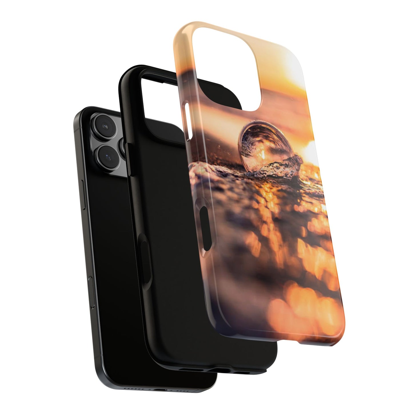 Sunset Bubble Phone Case, Tough Cases, Beach Lover Gift, Summer Vibes, Cell Phone Accessories, Unique Design, Nature Photography