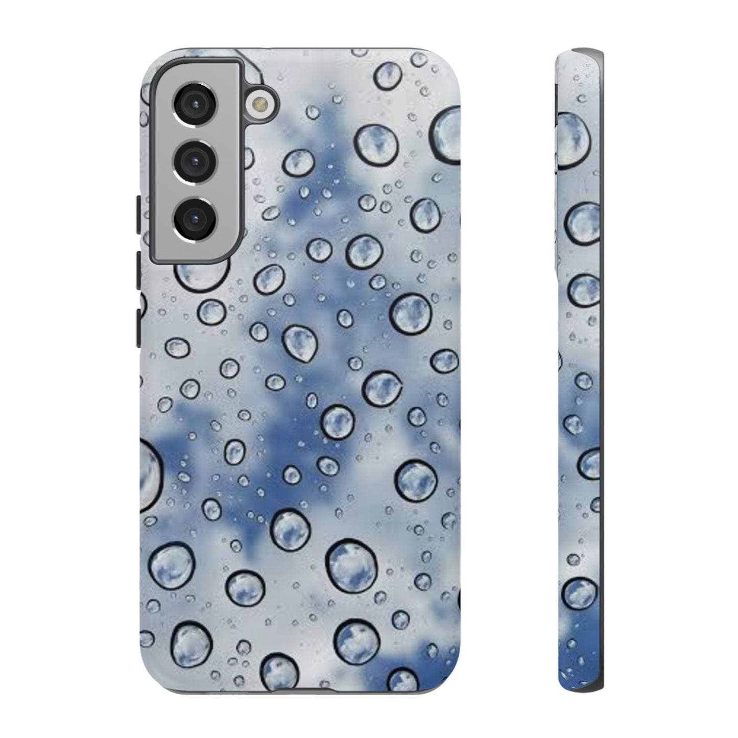 Blue Water Droplet Phone Case, Tough Cases for Protection, Stylish Cellphone Cover, Unique Gifts for Her, Durable and Trendy