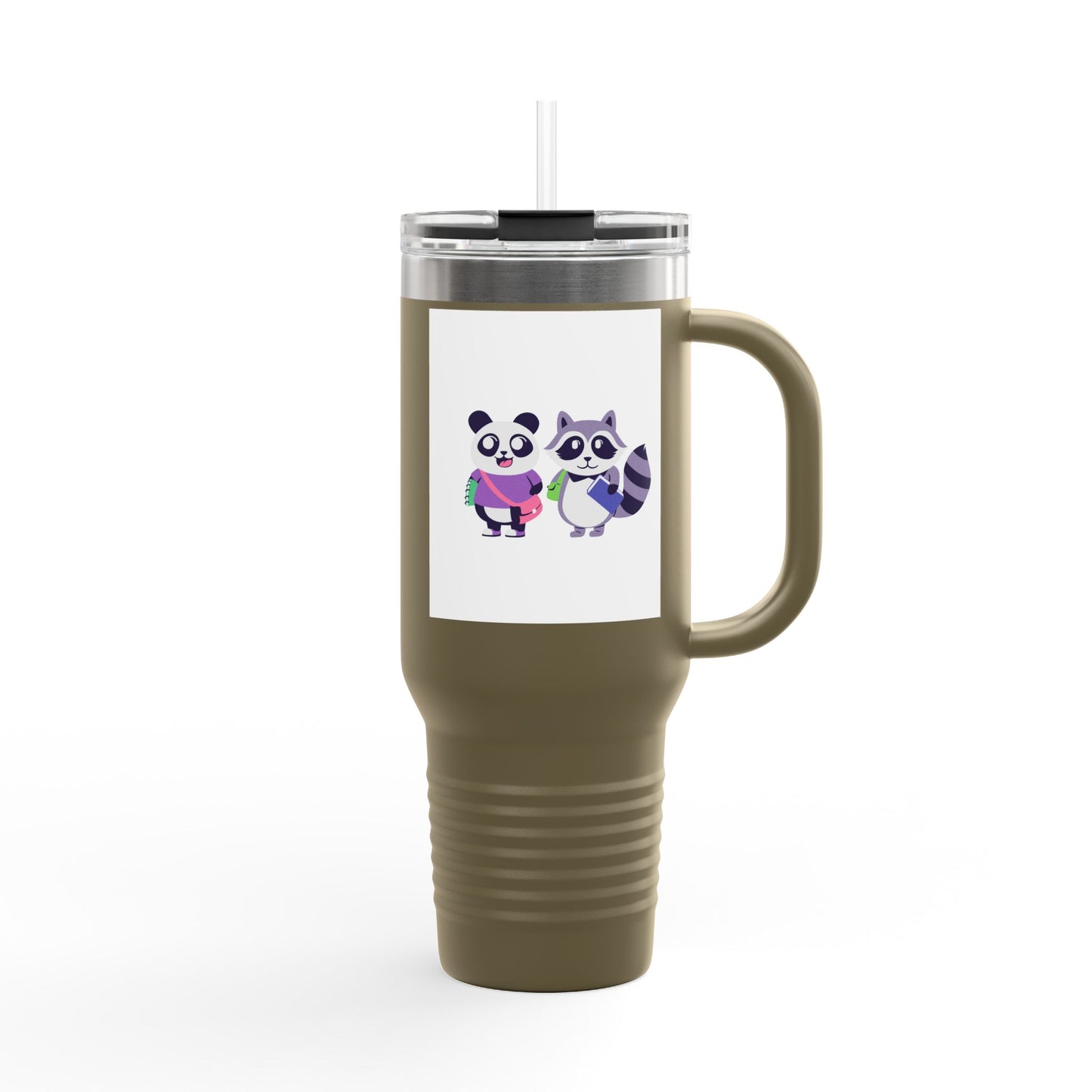 Cute Animal Insulated Travel Mug, 40oz - Perfect for Coffee Lovers, Kids, Gifts, Adventures, & Parties