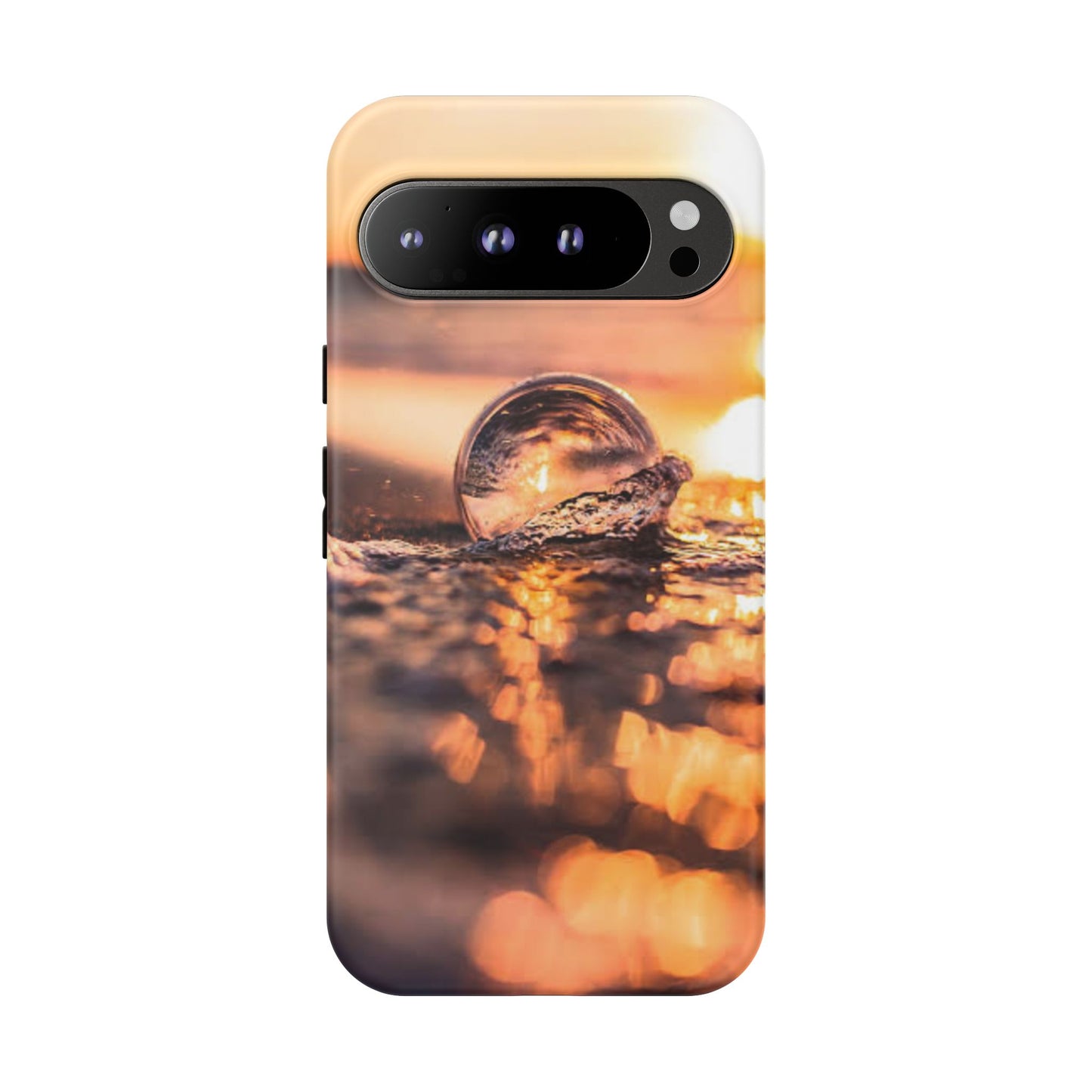 Sunset Bubble Phone Case, Tough Cases, Beach Lover Gift, Summer Vibes, Cell Phone Accessories, Unique Design, Nature Photography