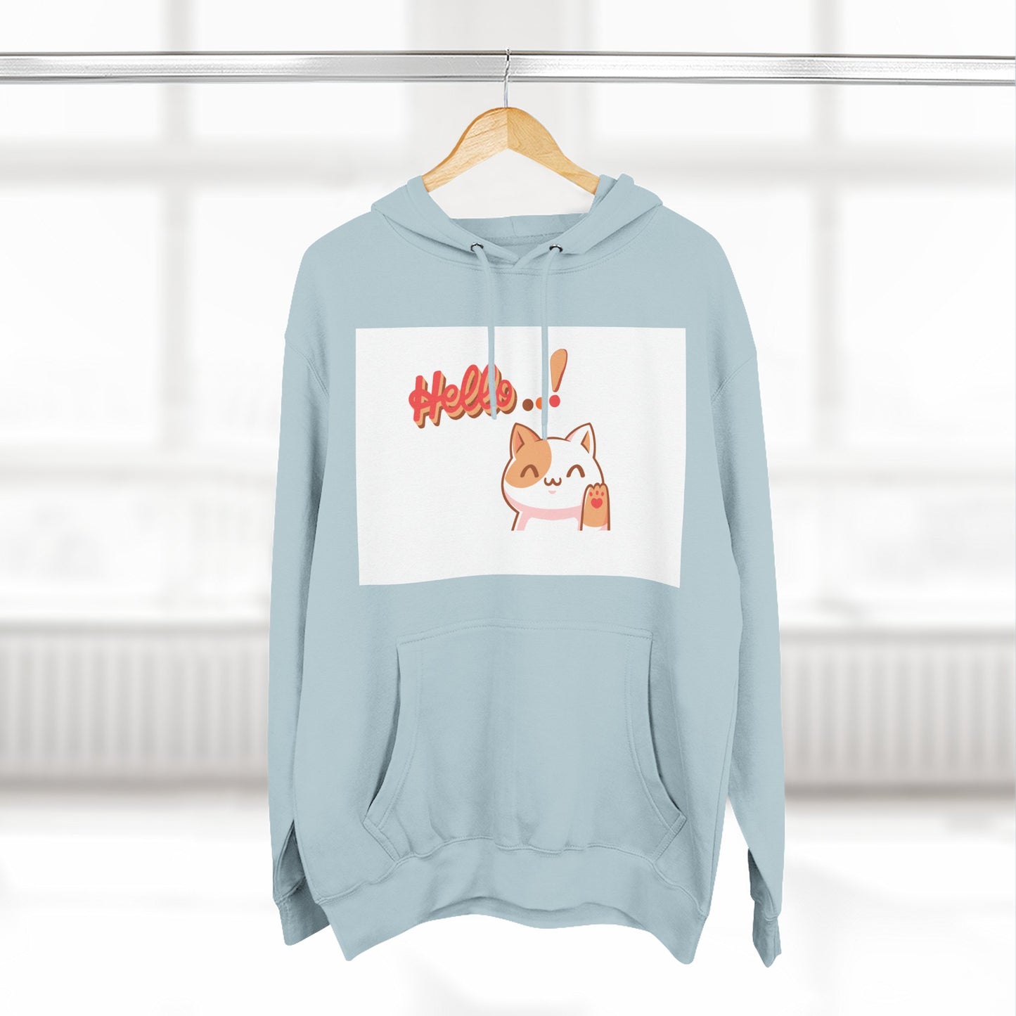 Cute Cat Hoodie with Motivational Design - Perfect Gift for Cat Lovers, Cozy Fleece Hoodie for Any Occasion, Stylish Streetwear