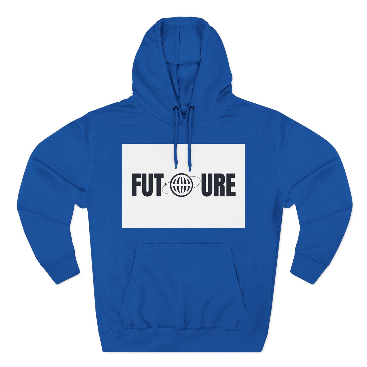 Futuristic Three-Panel Fleece Hoodie, Cozy Fashion, Streetwear Style, Gift for Trendsetters, Everyday Comfort