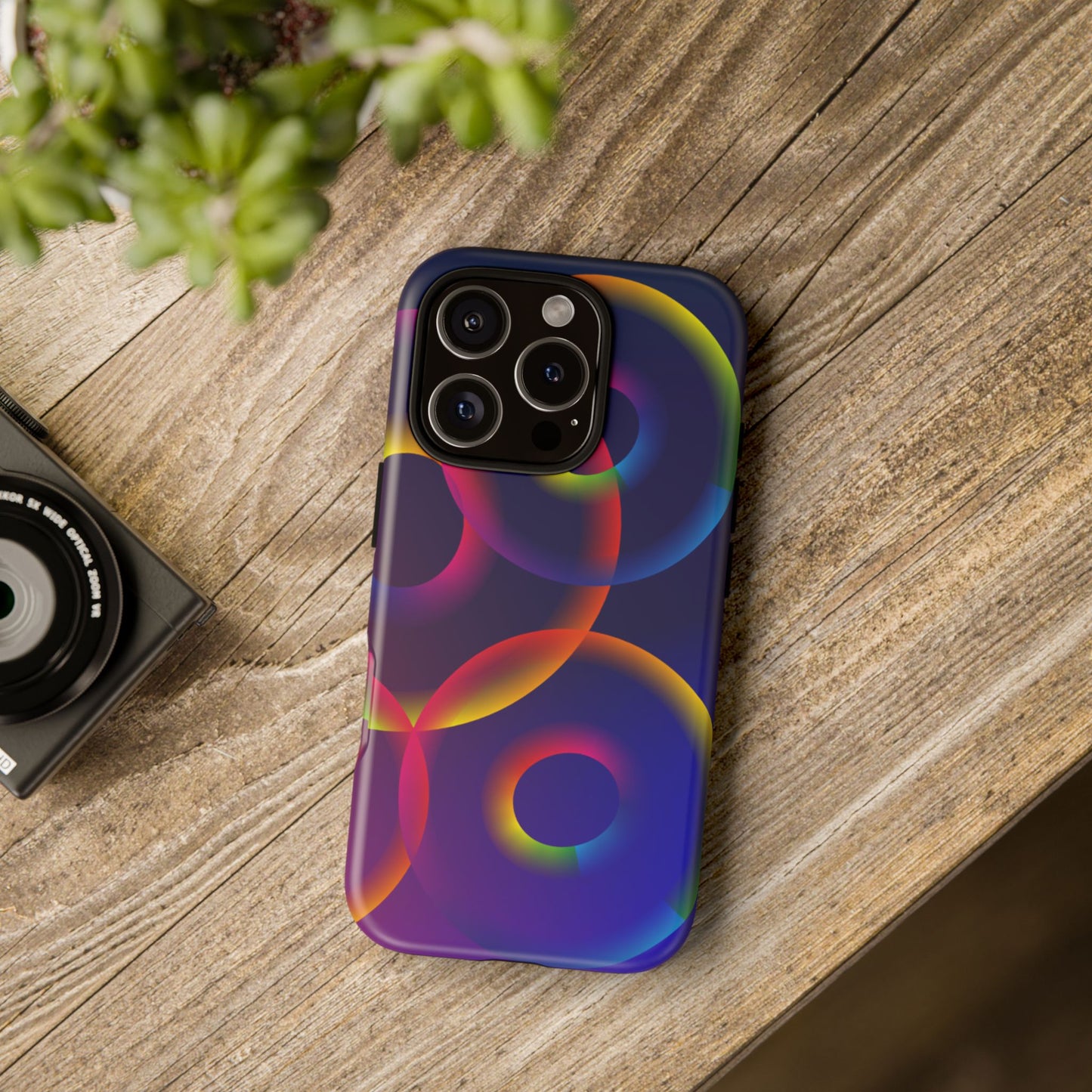 Colorful Phone Case with Abstract Designs, Tough Cases for Your Phone, Unique Phone Accessories, Gift for Tech Lovers, Vibrant Cell [...]