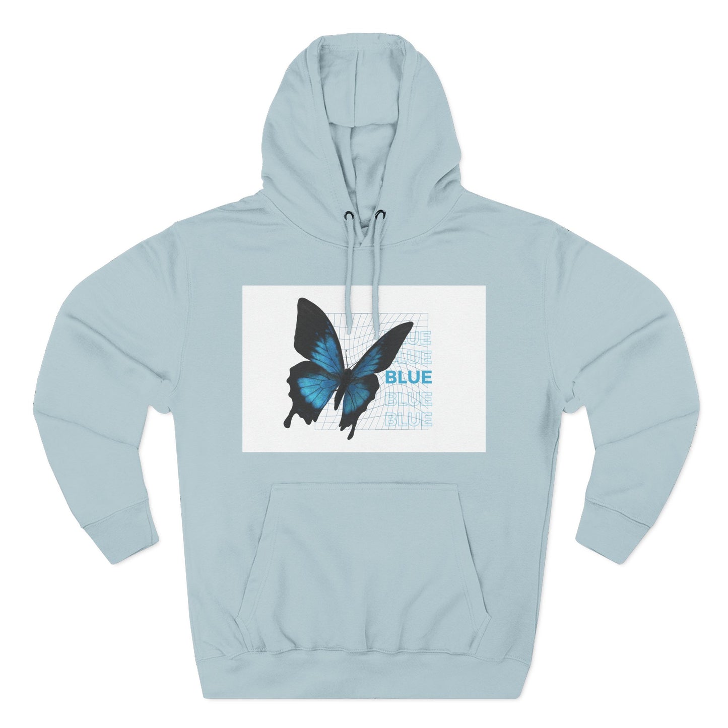 Butterfly Art Hoodie, Soft Fleece Sweatshirt, Gift for Nature Lovers, Stylish Casual Wear, Cozy Trendy Winter Apparel