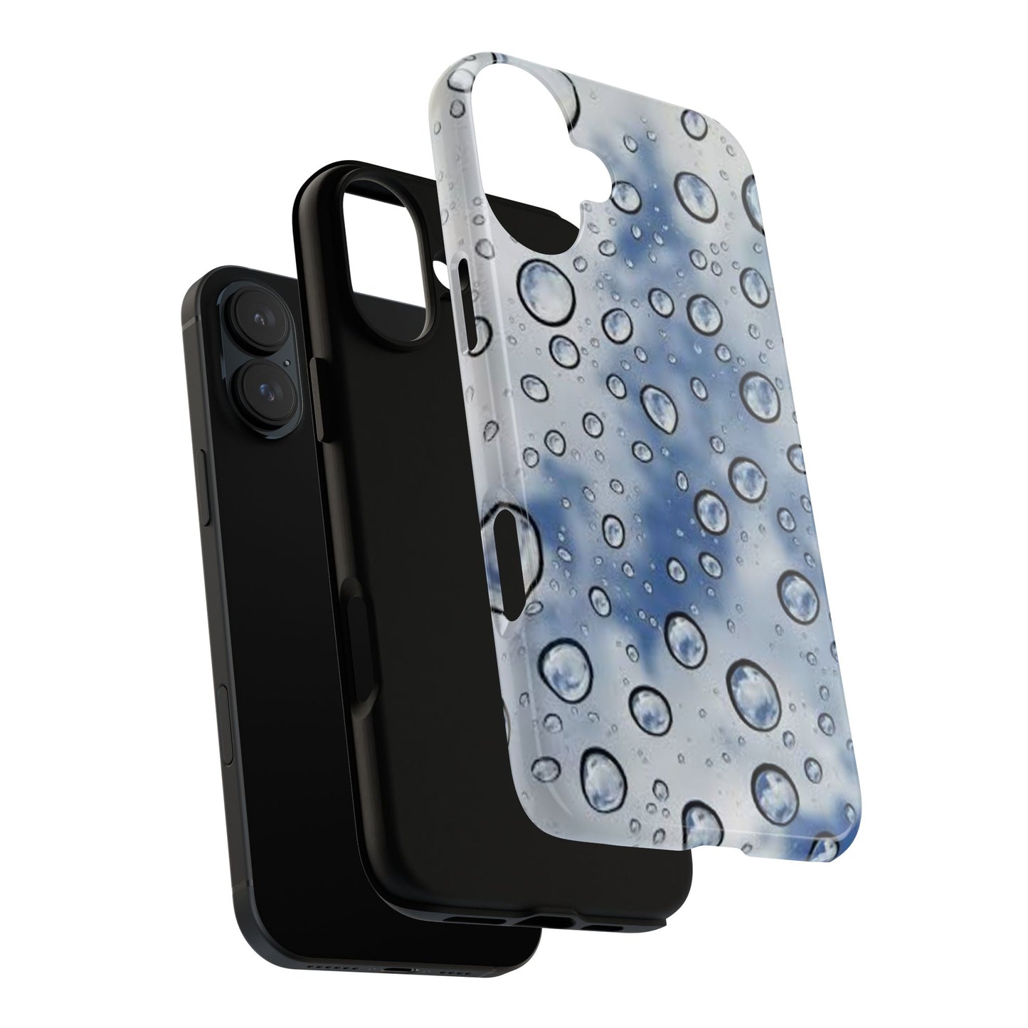 Blue Water Droplet Phone Case, Tough Cases for Protection, Stylish Cellphone Cover, Unique Gifts for Her, Durable and Trendy