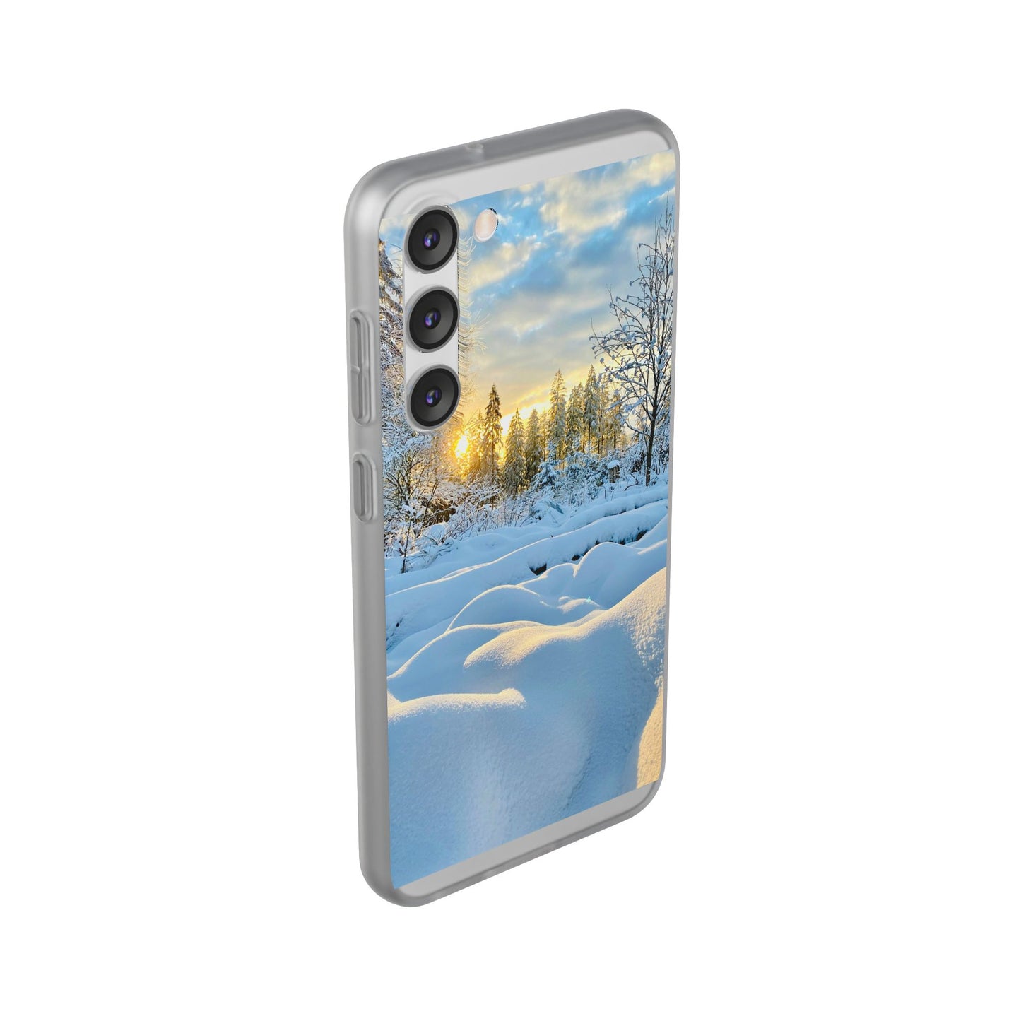 Winter Landscape Flexi Cases, Nature Phone Cover, Scenic Case, Holiday Gift, Seasonal Accessory, Outdoor Lover's Item