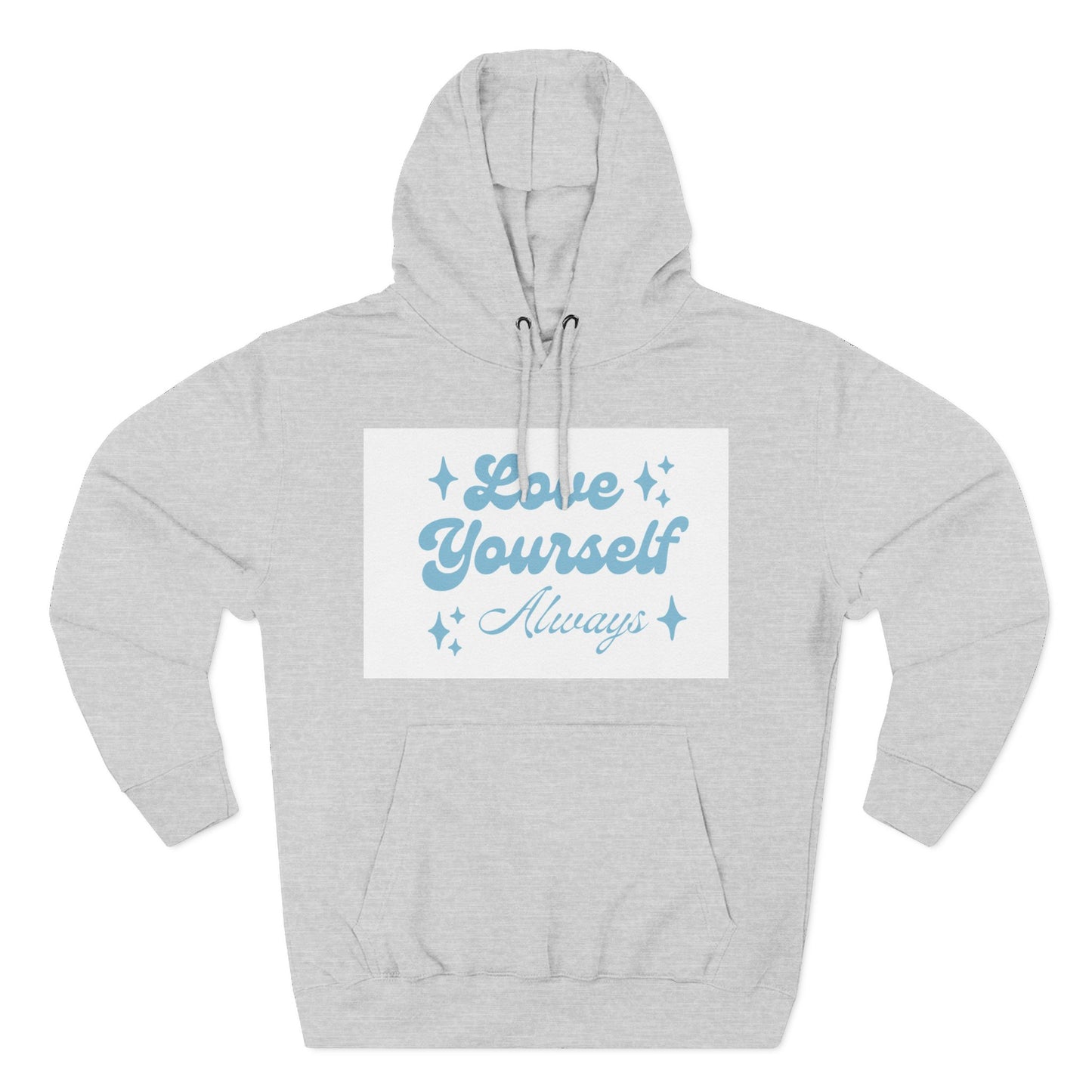 Love Yourself Fleece Hoodie | Cozy Self-Care Sweatshirt | Inspirational Apparel | Motivational Gift | Positive Vibes Hoodie