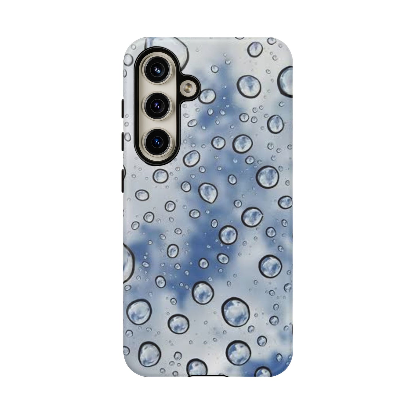 Blue Water Droplet Phone Case, Tough Cases for Protection, Stylish Cellphone Cover, Unique Gifts for Her, Durable and Trendy