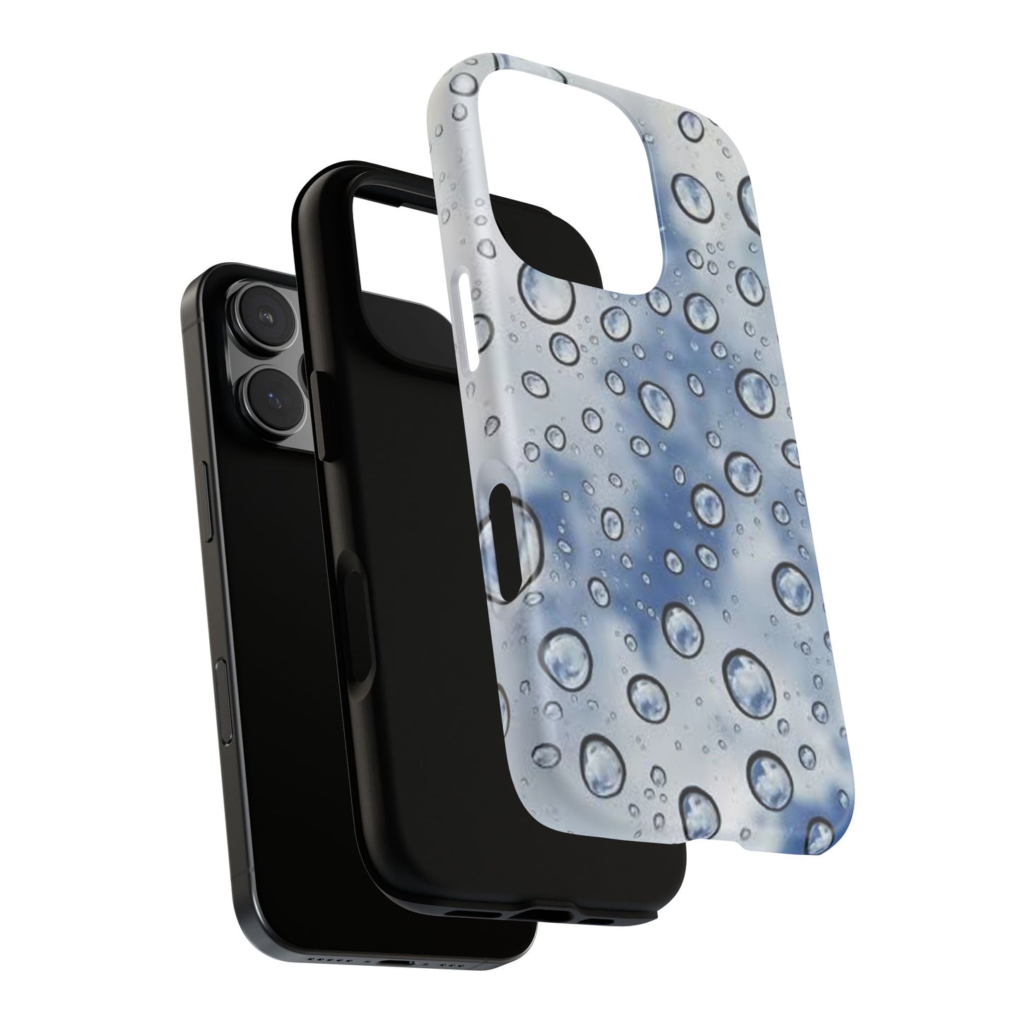Blue Water Droplet Phone Case, Tough Cases for Protection, Stylish Cellphone Cover, Unique Gifts for Her, Durable and Trendy