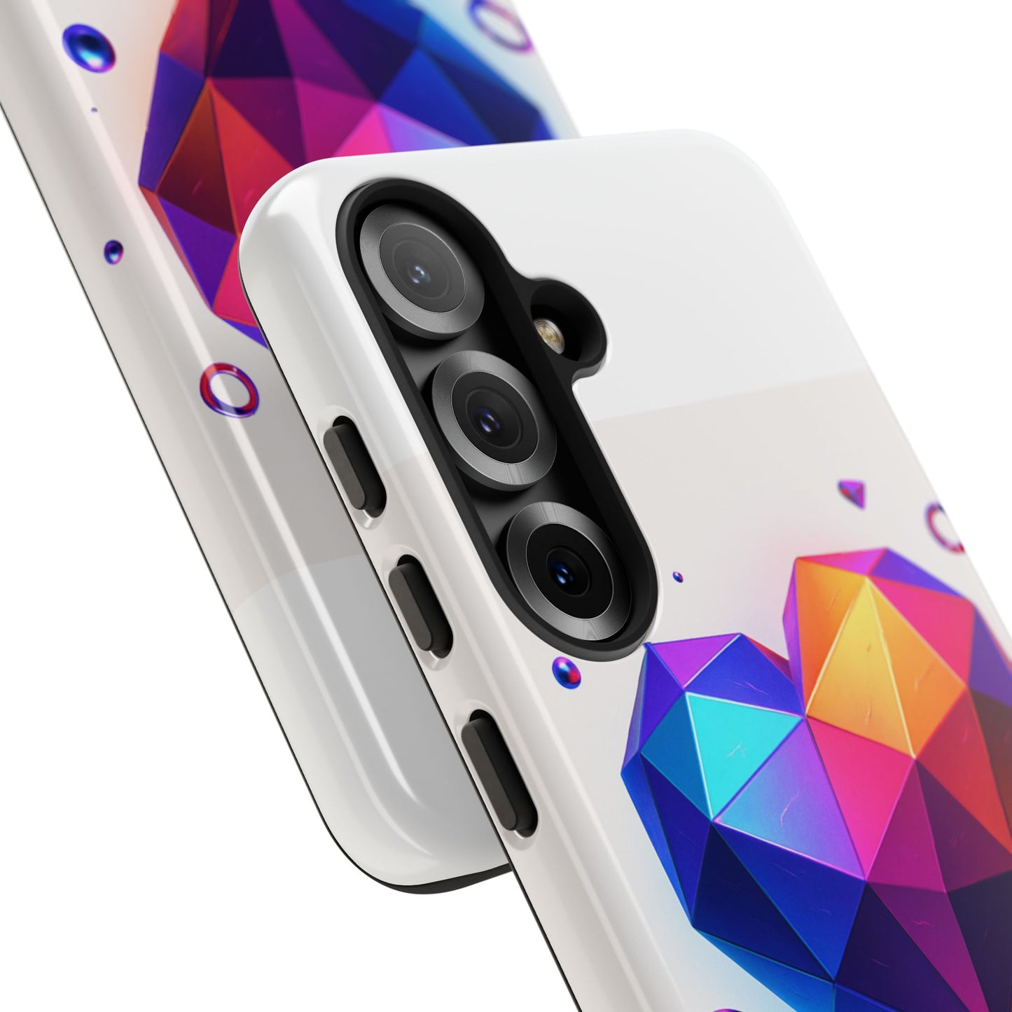 Vibrant Heart Phone Case, Tough Cases, Colorful Phone Cover, Unique Protector, Gift for Her, Cute Accessory