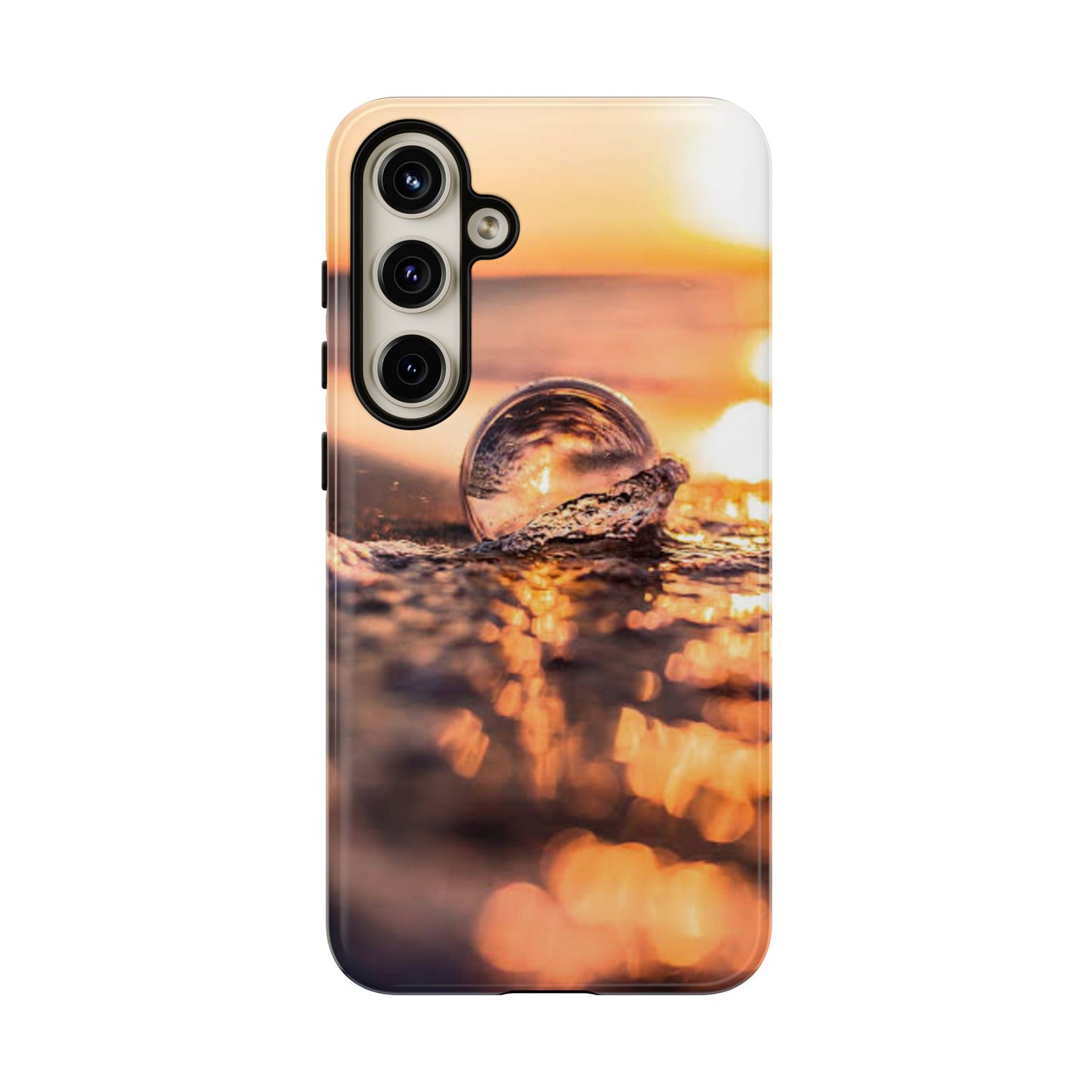 Sunset Bubble Phone Case, Tough Cases, Beach Lover Gift, Summer Vibes, Cell Phone Accessories, Unique Design, Nature Photography