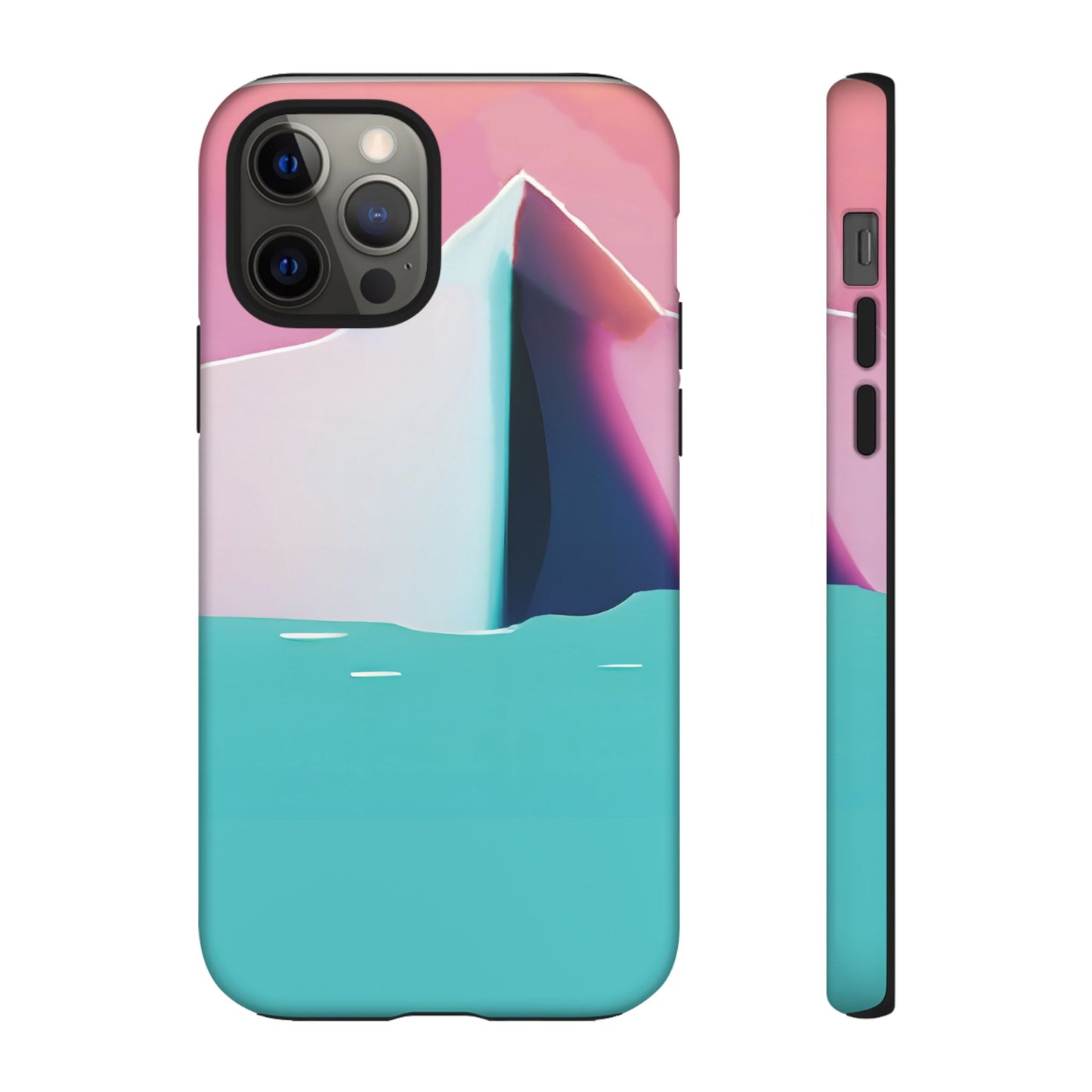 Trendy Phone Case - Abstract Iceberg Design, Phone Cover, Gift for Her, Unique Tech Accessory, Cool Aesthetic