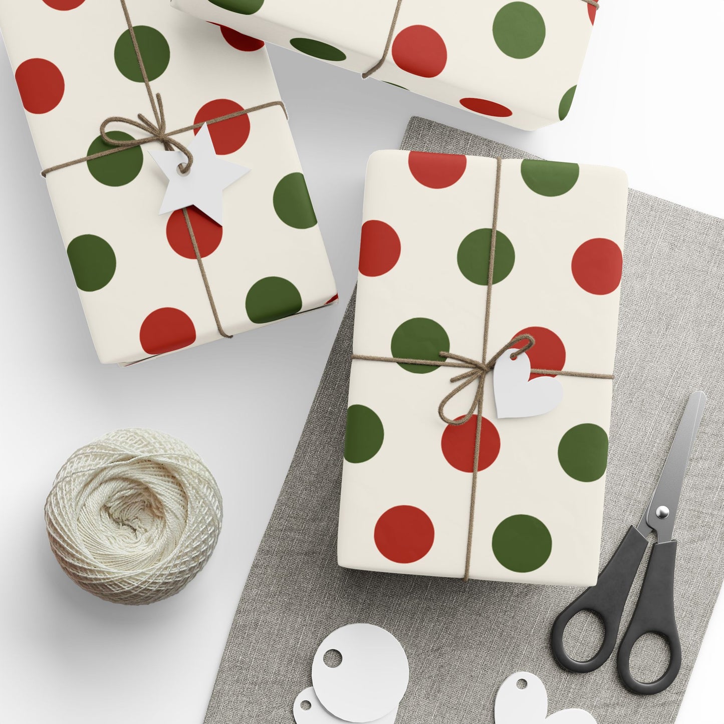 Festive Wrapping Paper Roll, Holiday Gift Wrap, Christmas Wrapping Paper, Colorful Polka Dot Gift Wrap, Eco-Friendly Wrapping Paper