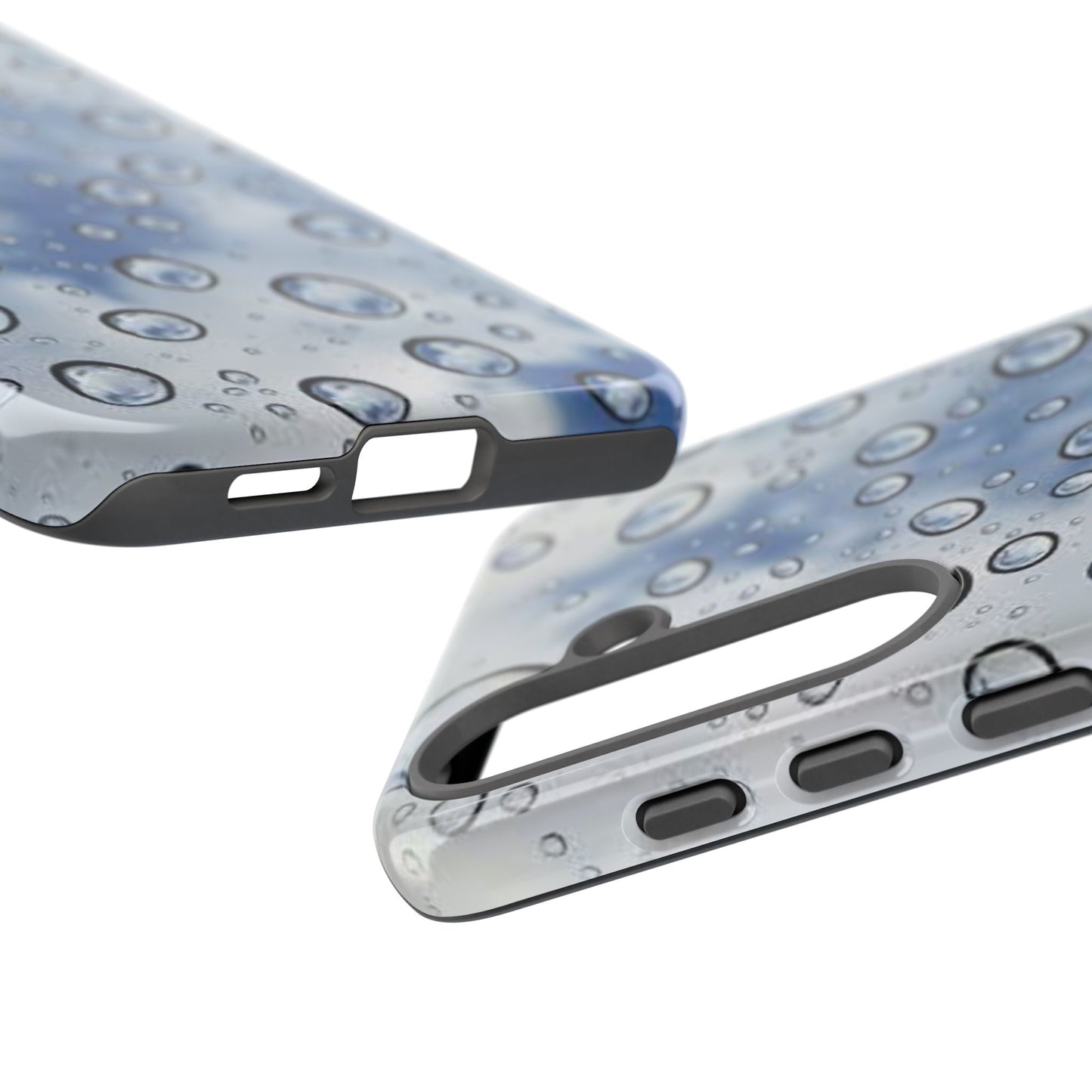 Blue Water Droplet Phone Case, Tough Cases for Protection, Stylish Cellphone Cover, Unique Gifts for Her, Durable and Trendy