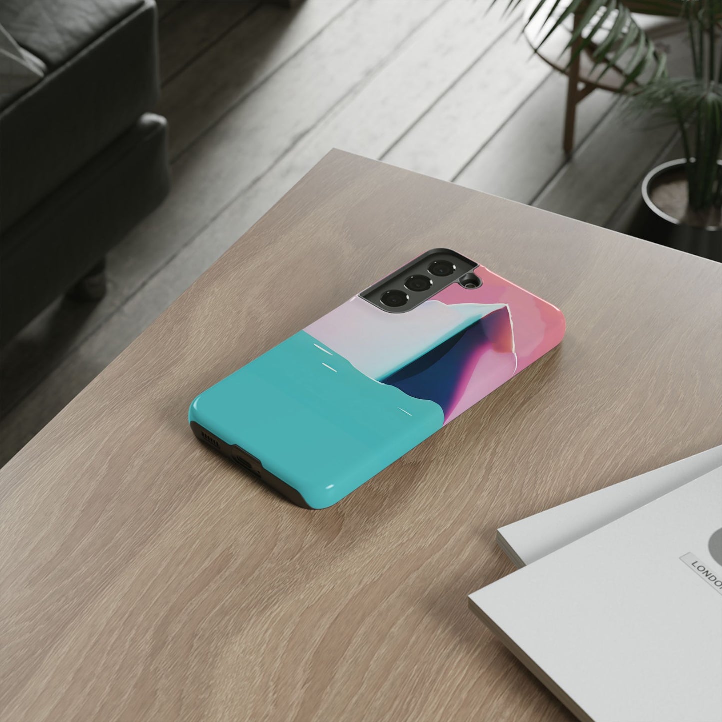 Trendy Phone Case - Abstract Iceberg Design, Phone Cover, Gift for Her, Unique Tech Accessory, Cool Aesthetic
