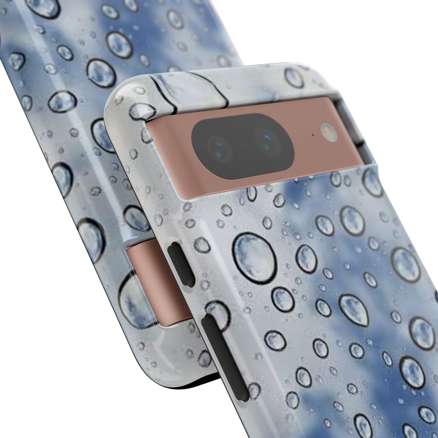 Blue Water Droplet Phone Case, Tough Cases for Protection, Stylish Cellphone Cover, Unique Gifts for Her, Durable and Trendy