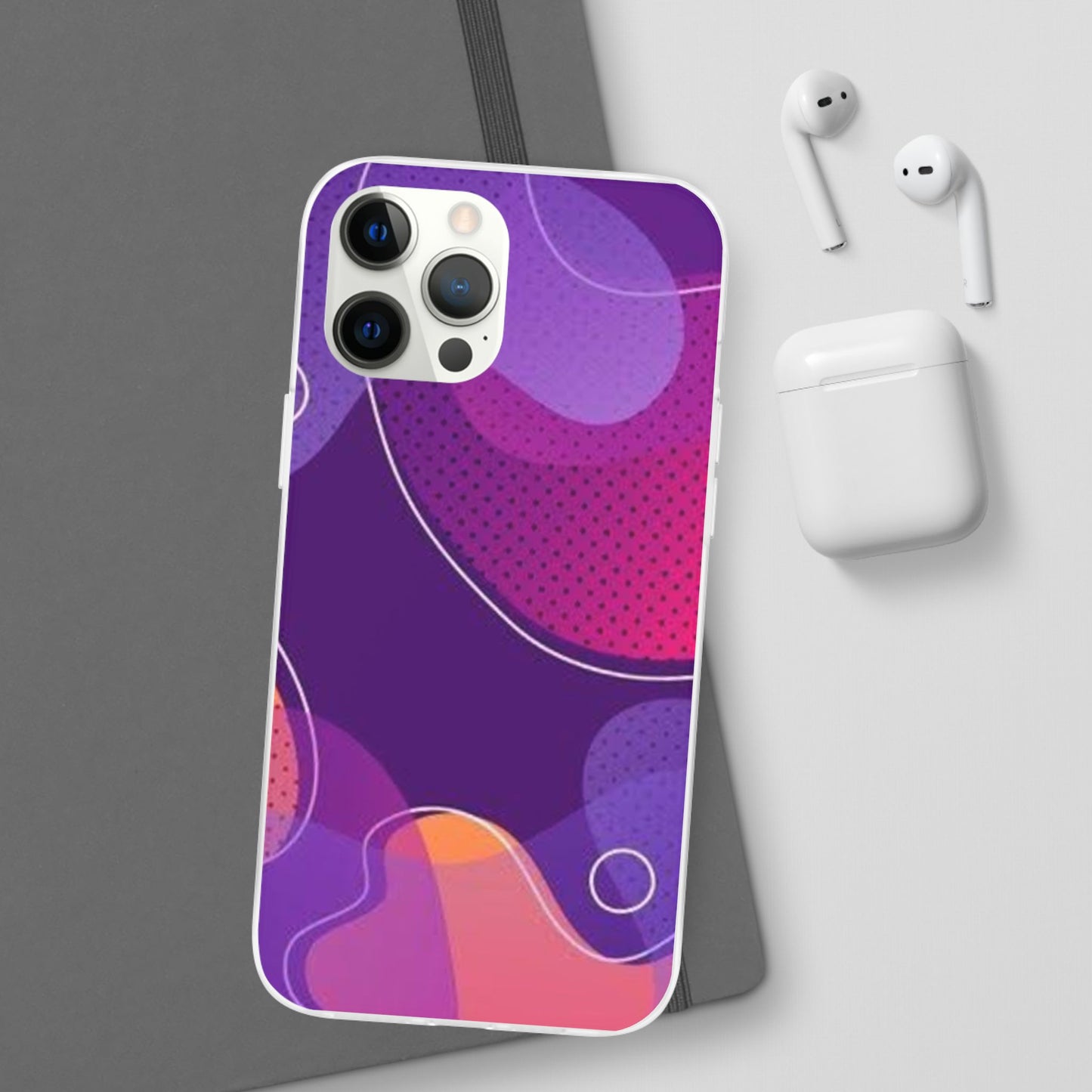 Colorful Abstract Phone Case, Trendy Smartphone Cover, Vibrant Phone Accessory, Gift for Her, Modern Trendy Design