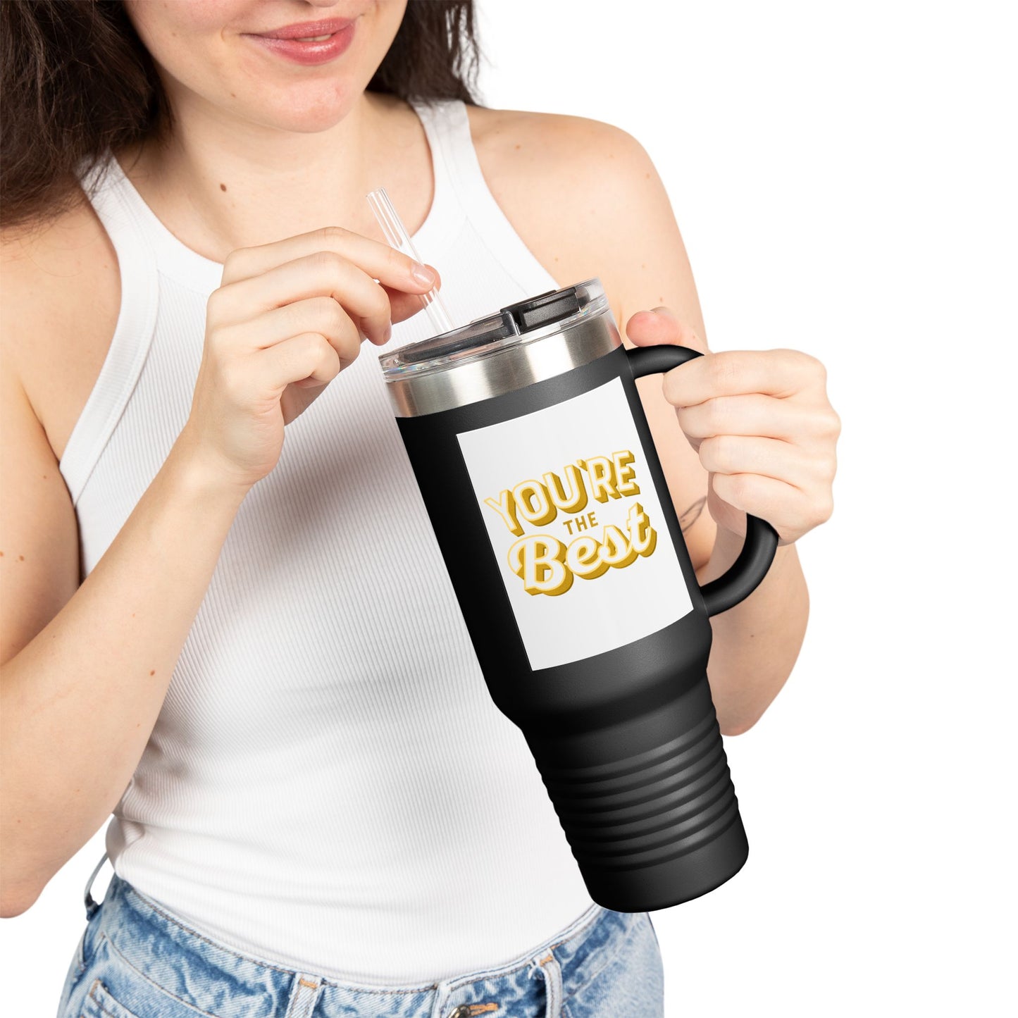 Insulated Travel Mug, 40oz - You're the Best, Perfect Gift for Coffee Lovers, Outdoor Adventures, Birthday Celebrations, Daily [...]