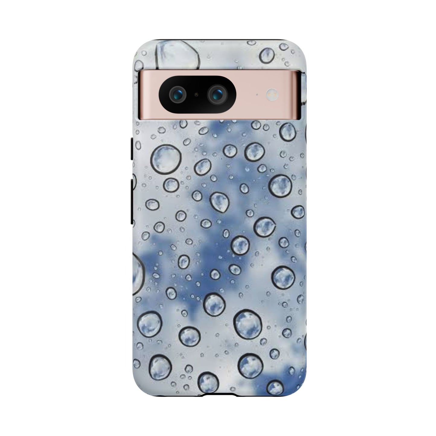Blue Water Droplet Phone Case, Tough Cases for Protection, Stylish Cellphone Cover, Unique Gifts for Her, Durable and Trendy