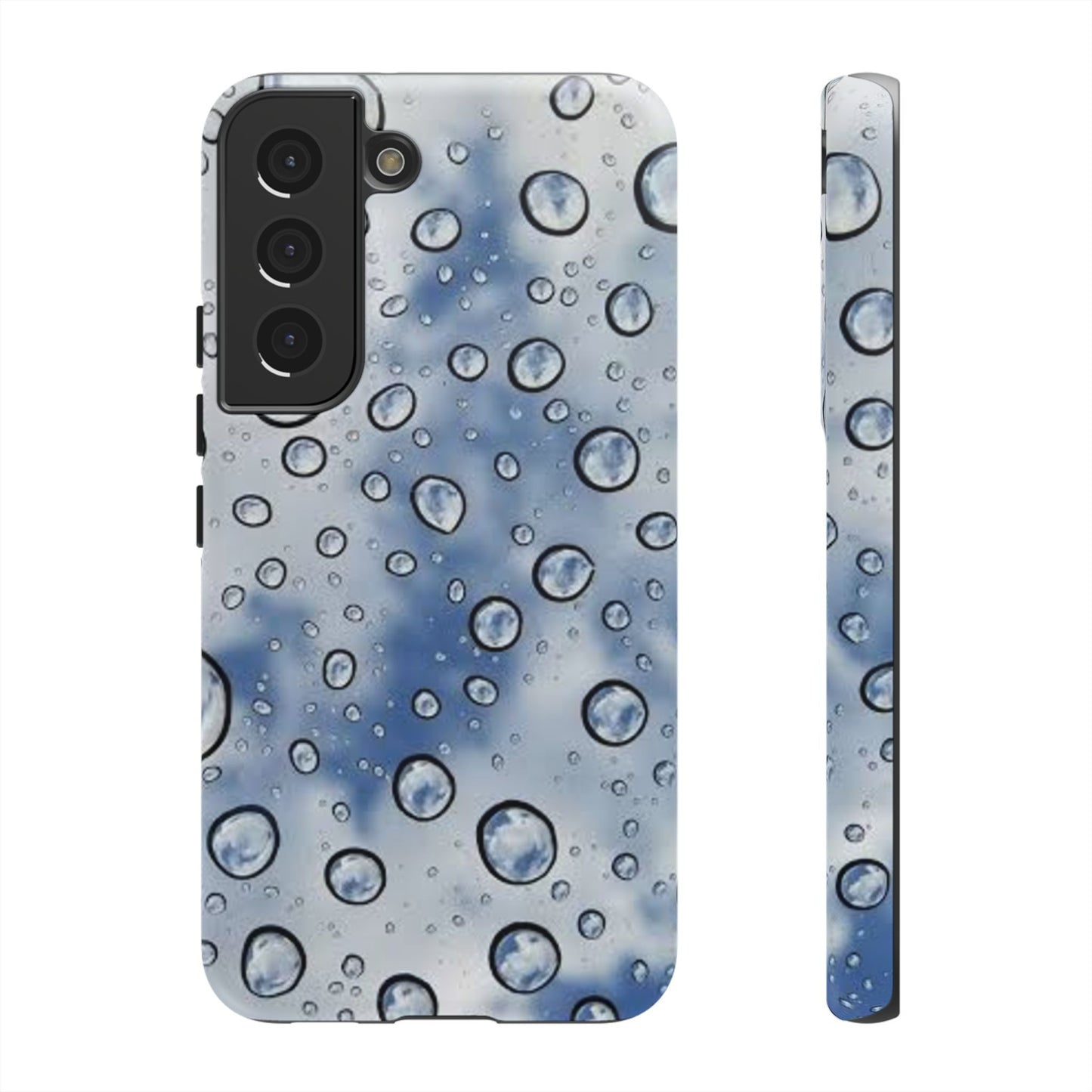 Blue Water Droplet Phone Case, Tough Cases for Protection, Stylish Cellphone Cover, Unique Gifts for Her, Durable and Trendy
