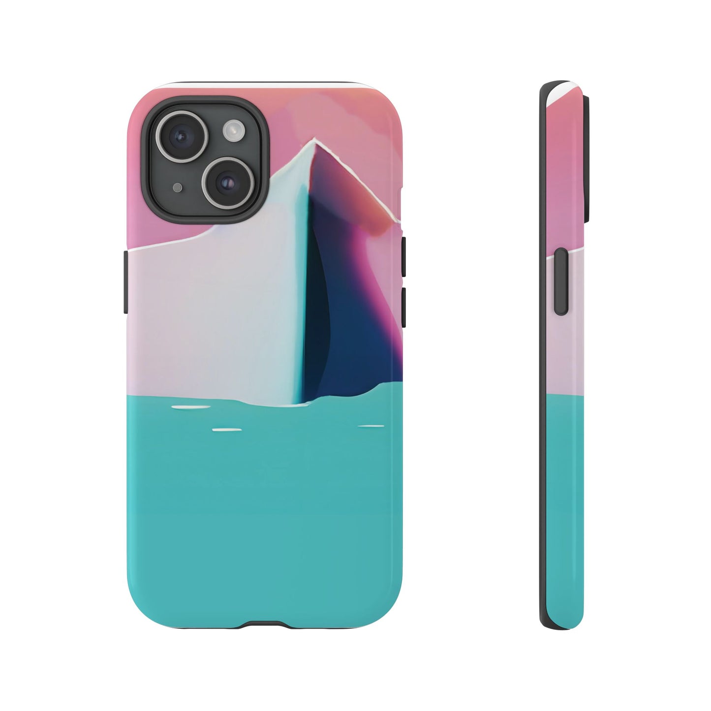 Trendy Phone Case - Abstract Iceberg Design, Phone Cover, Gift for Her, Unique Tech Accessory, Cool Aesthetic