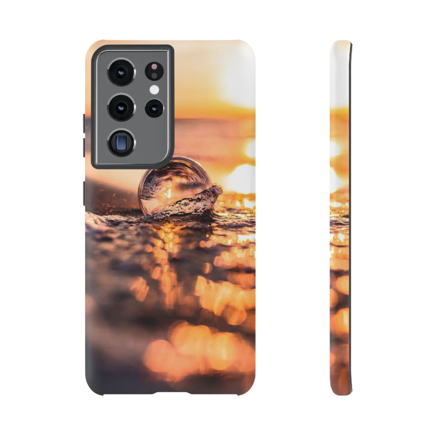 Sunset Bubble Phone Case, Tough Cases, Beach Lover Gift, Summer Vibes, Cell Phone Accessories, Unique Design, Nature Photography