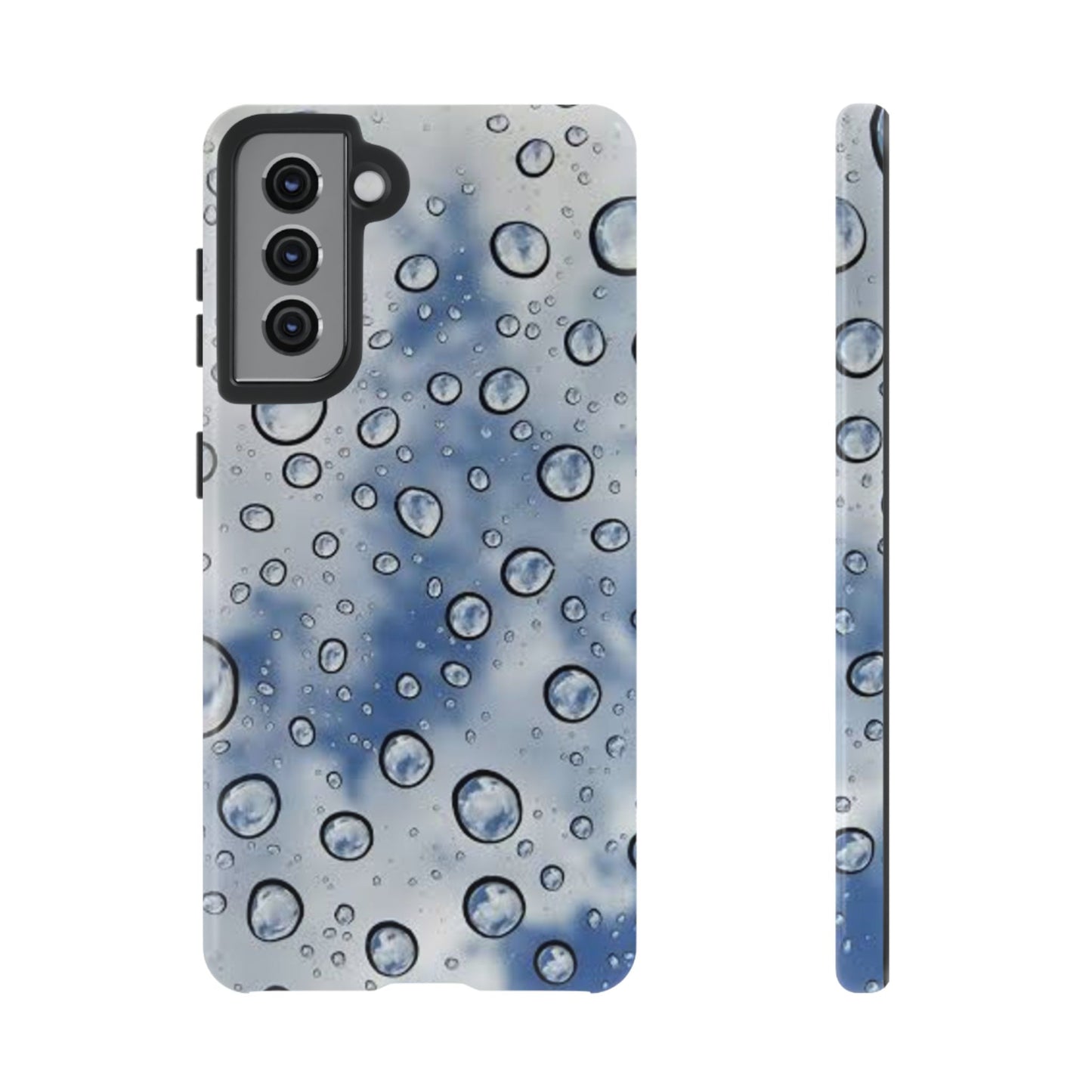 Blue Water Droplet Phone Case, Tough Cases for Protection, Stylish Cellphone Cover, Unique Gifts for Her, Durable and Trendy