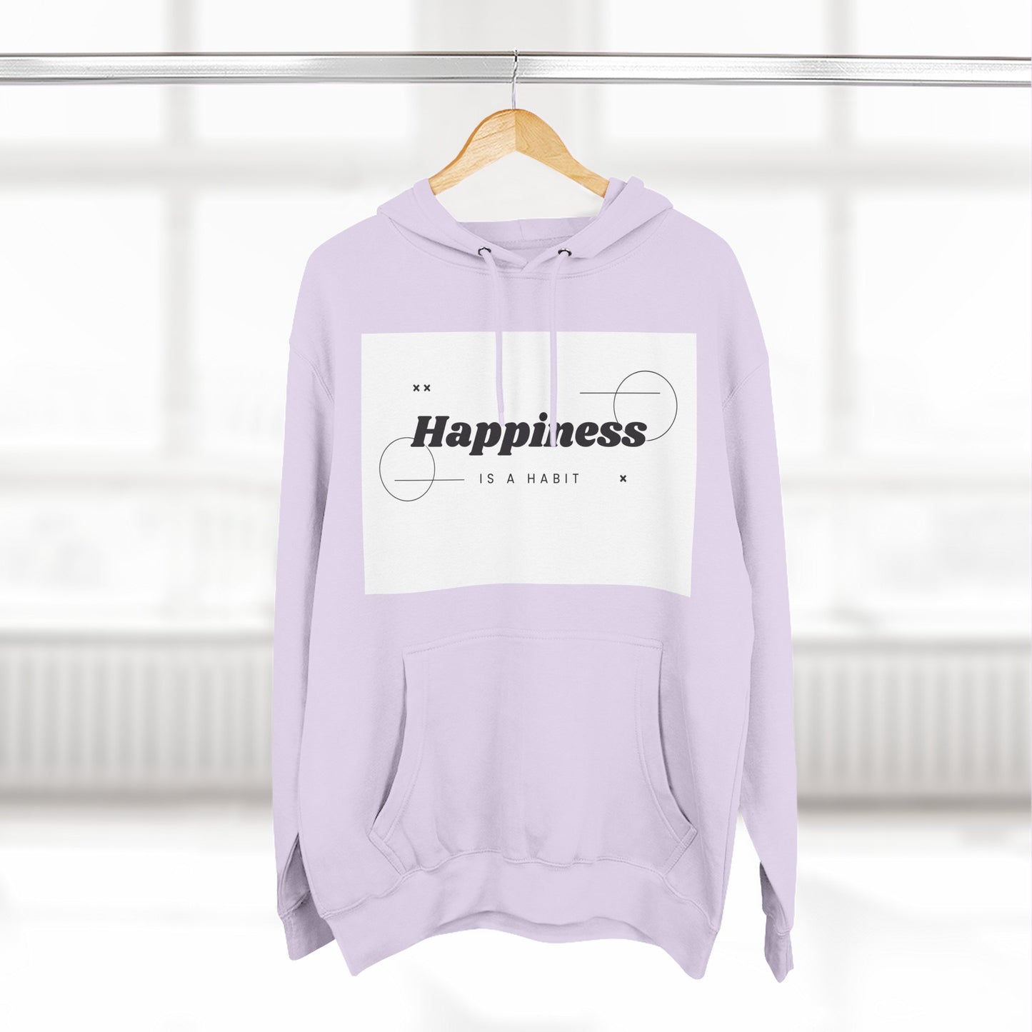 Happiness Is A Habit Hoodie, Cozy Sweatshirt, Motivational Apparel, Ideal Gift for Her, Everyday Comfort Wear