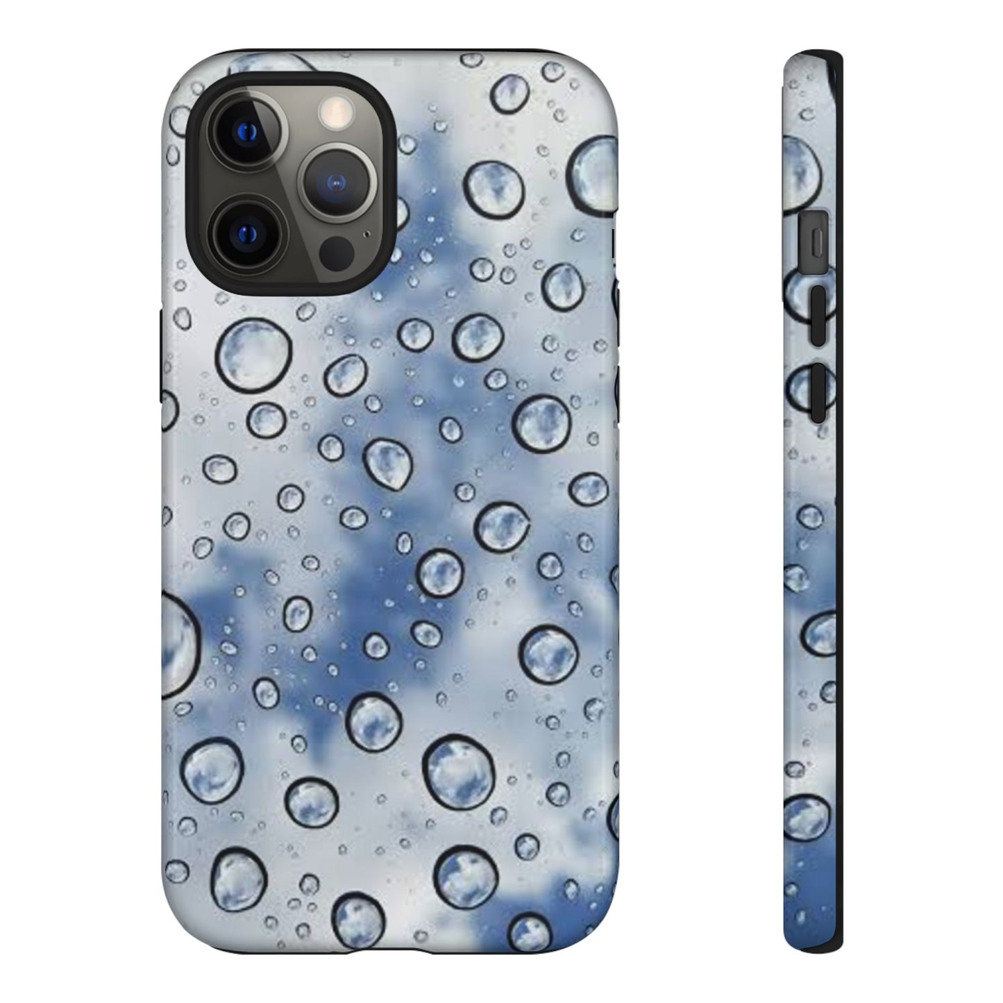 Blue Water Droplet Phone Case, Tough Cases for Protection, Stylish Cellphone Cover, Unique Gifts for Her, Durable and Trendy