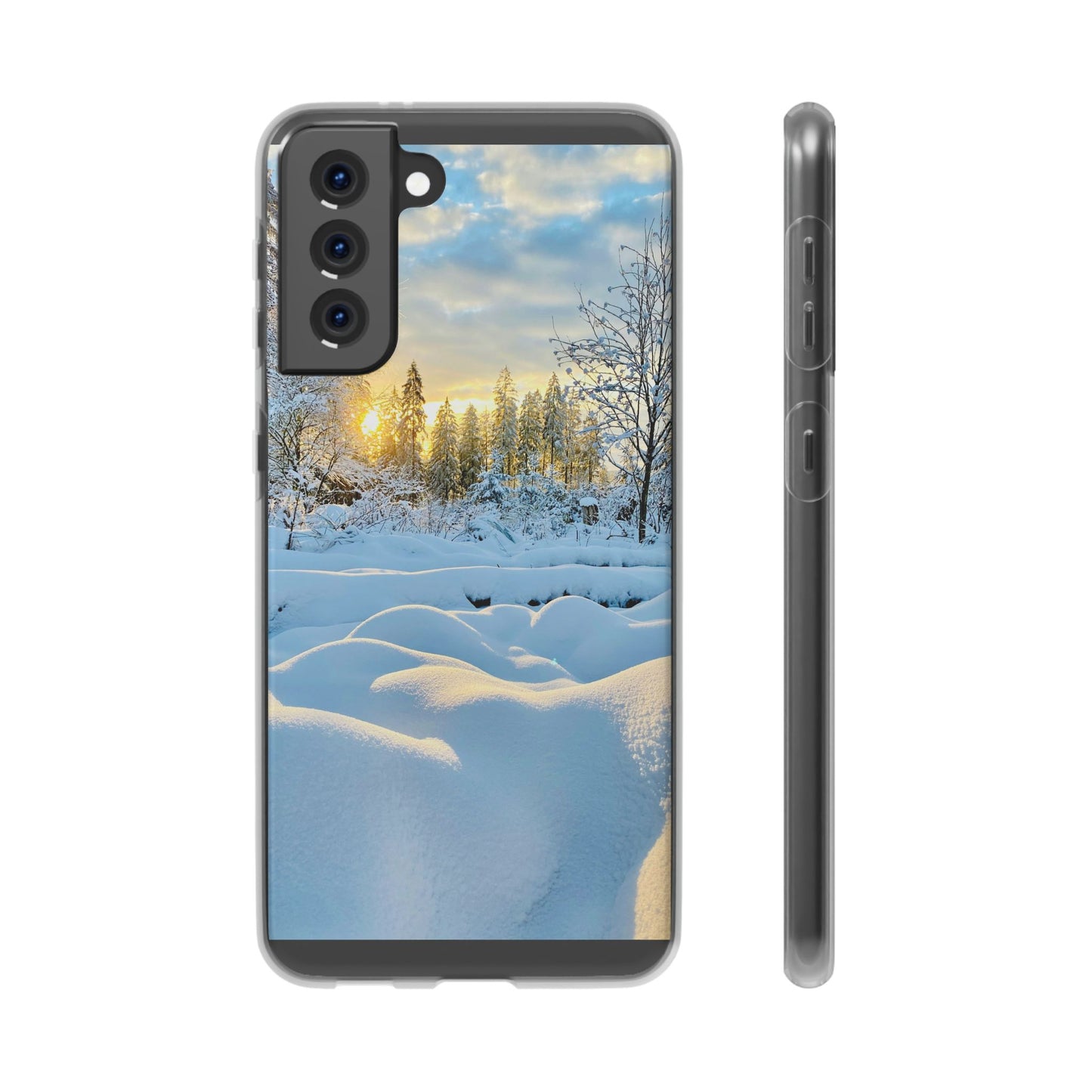 Winter Landscape Flexi Cases, Nature Phone Cover, Scenic Case, Holiday Gift, Seasonal Accessory, Outdoor Lover's Item