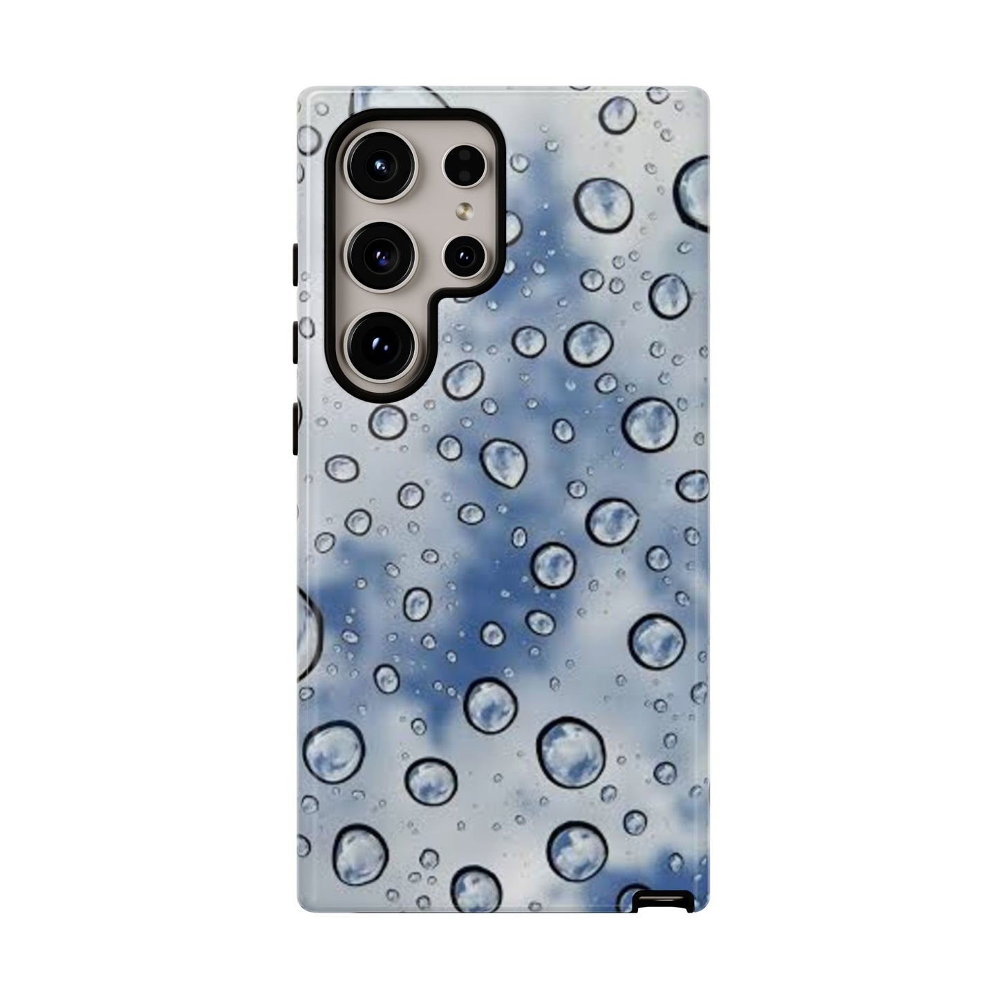 Blue Water Droplet Phone Case, Tough Cases for Protection, Stylish Cellphone Cover, Unique Gifts for Her, Durable and Trendy