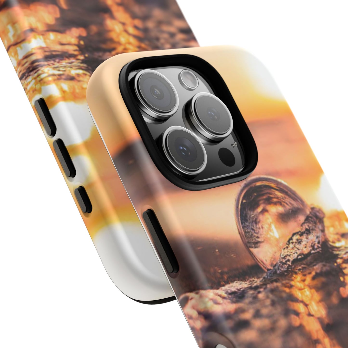 Sunset Bubble Phone Case, Tough Cases, Beach Lover Gift, Summer Vibes, Cell Phone Accessories, Unique Design, Nature Photography