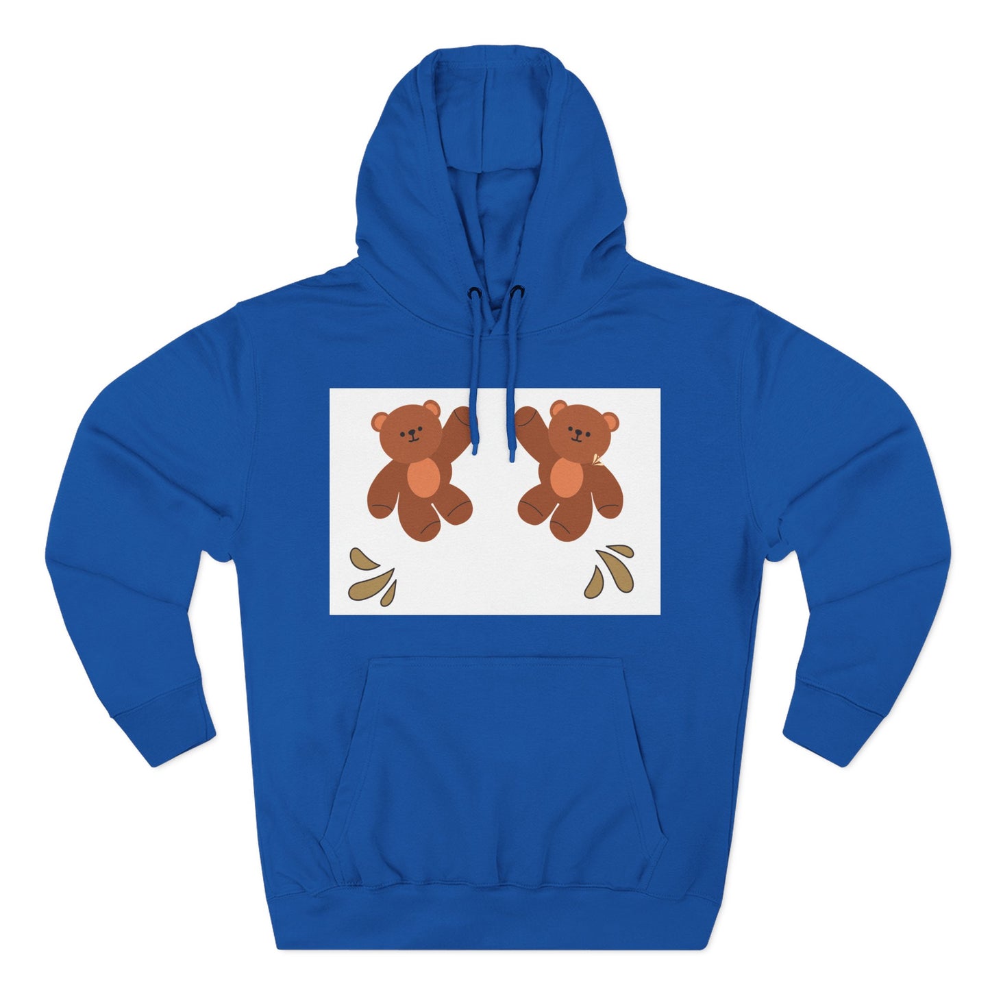 Cute Bear Fleece Hoodie | Cozy Unisex Fashion, Playful Sweatshirt, Perfect Gift, Casual Wear, Everyday Comfort, Holiday Style