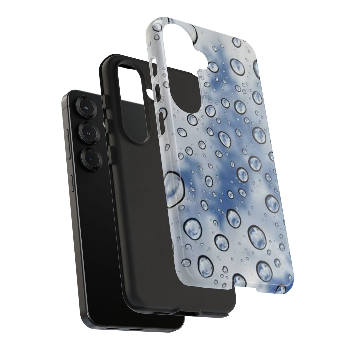 Blue Water Droplet Phone Case, Tough Cases for Protection, Stylish Cellphone Cover, Unique Gifts for Her, Durable and Trendy