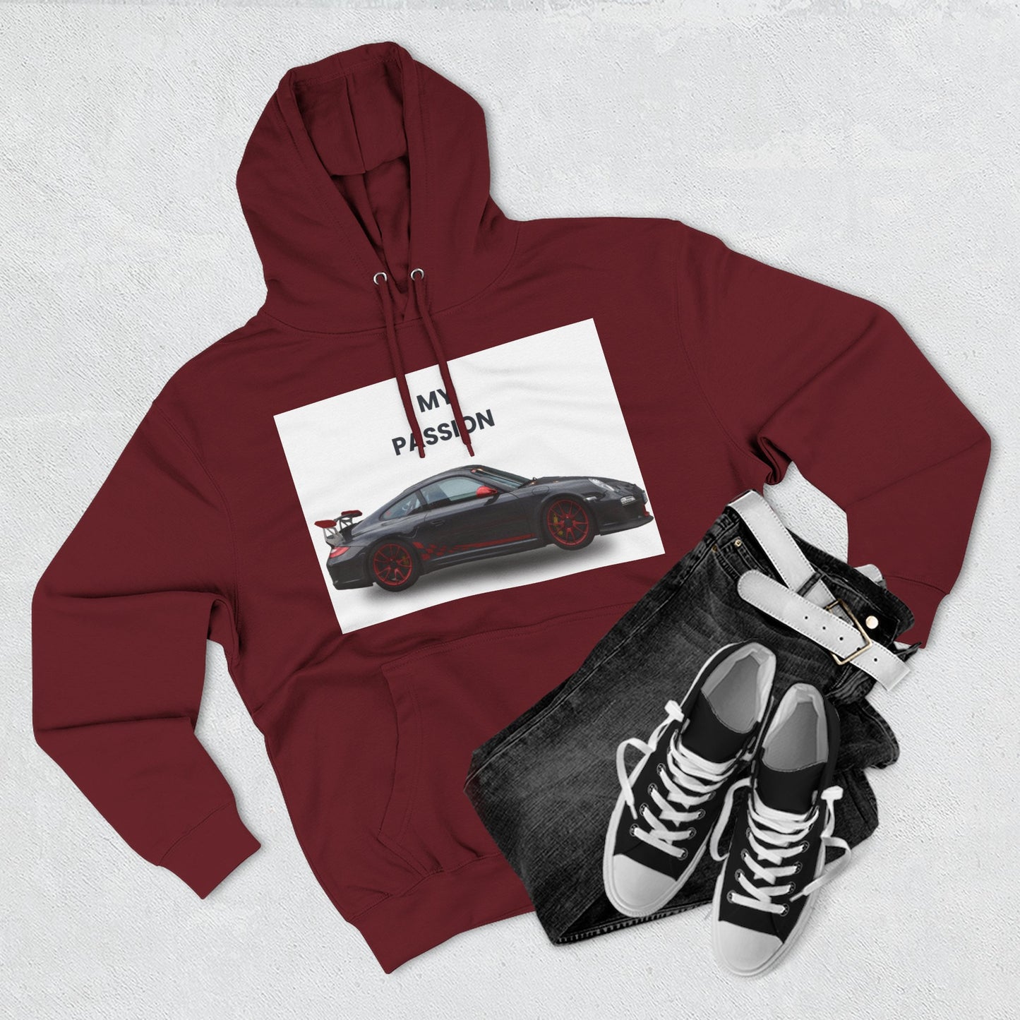 Cool Car Enthusiast Hoodie, Graphic Fleece Sweatshirt, Auto Lover Gift, Motorsport Apparel, Car-Themed Hoodie