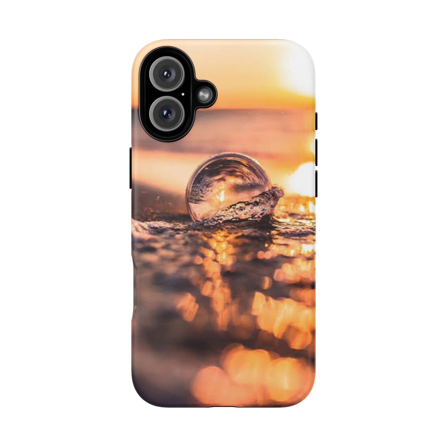 Sunset Bubble Phone Case, Tough Cases, Beach Lover Gift, Summer Vibes, Cell Phone Accessories, Unique Design, Nature Photography
