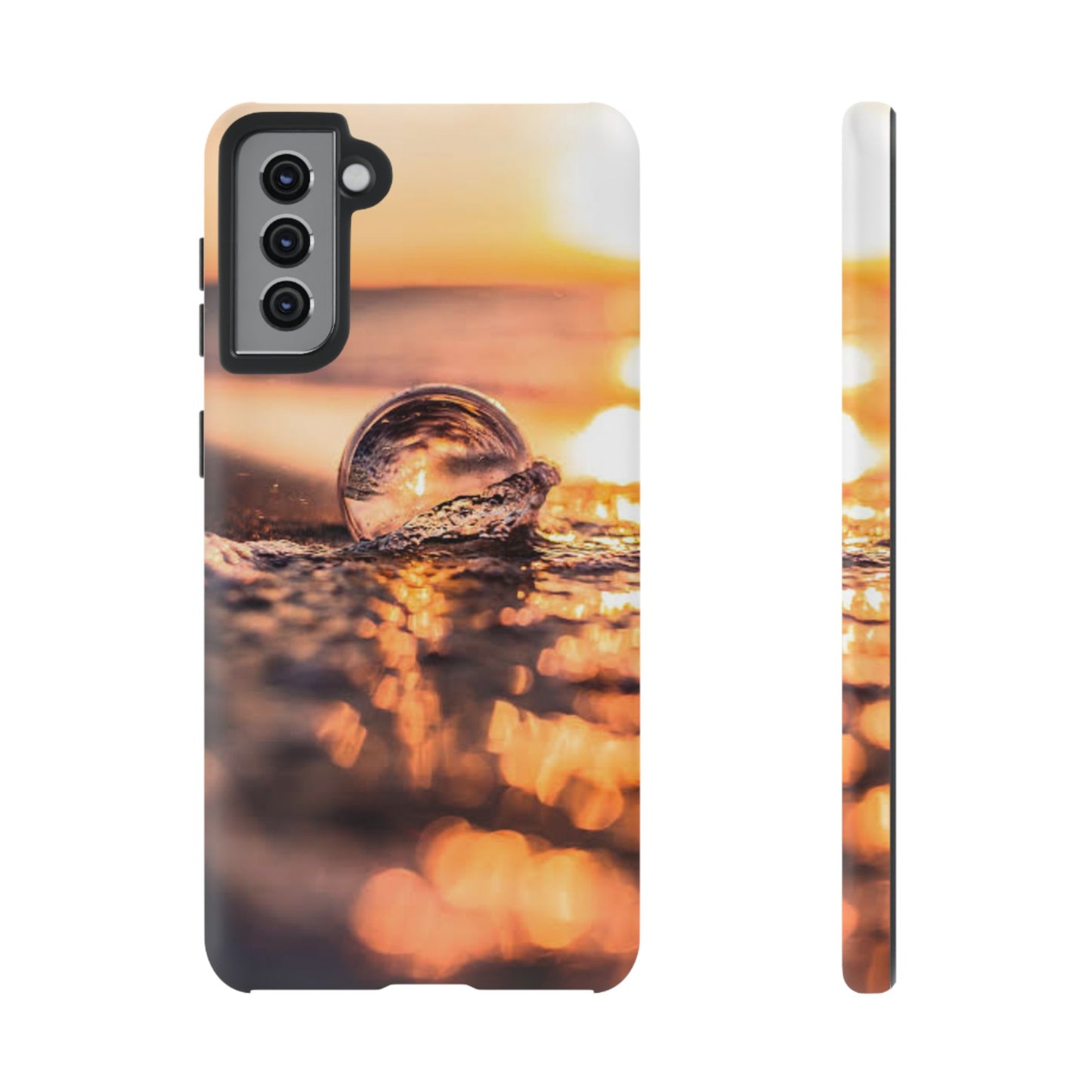 Sunset Bubble Phone Case, Tough Cases, Beach Lover Gift, Summer Vibes, Cell Phone Accessories, Unique Design, Nature Photography