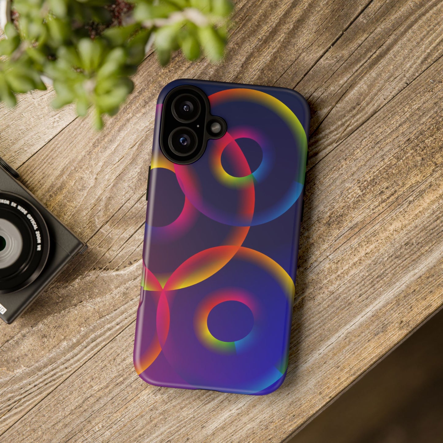 Colorful Phone Case with Abstract Designs, Tough Cases for Your Phone, Unique Phone Accessories, Gift for Tech Lovers, Vibrant Cell [...]