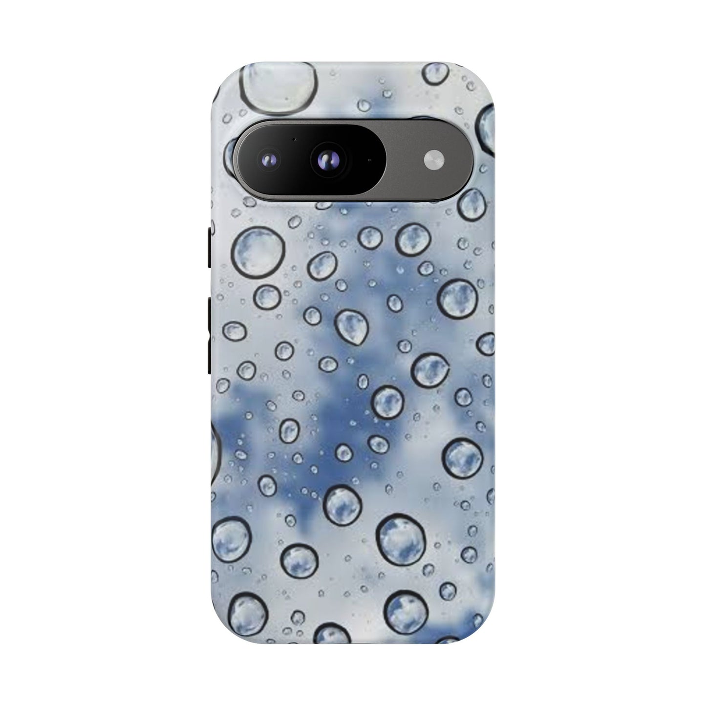 Blue Water Droplet Phone Case, Tough Cases for Protection, Stylish Cellphone Cover, Unique Gifts for Her, Durable and Trendy
