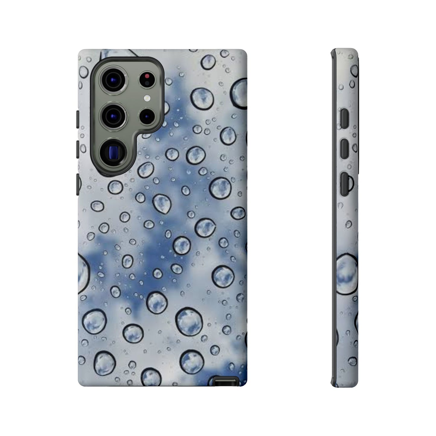 Blue Water Droplet Phone Case, Tough Cases for Protection, Stylish Cellphone Cover, Unique Gifts for Her, Durable and Trendy