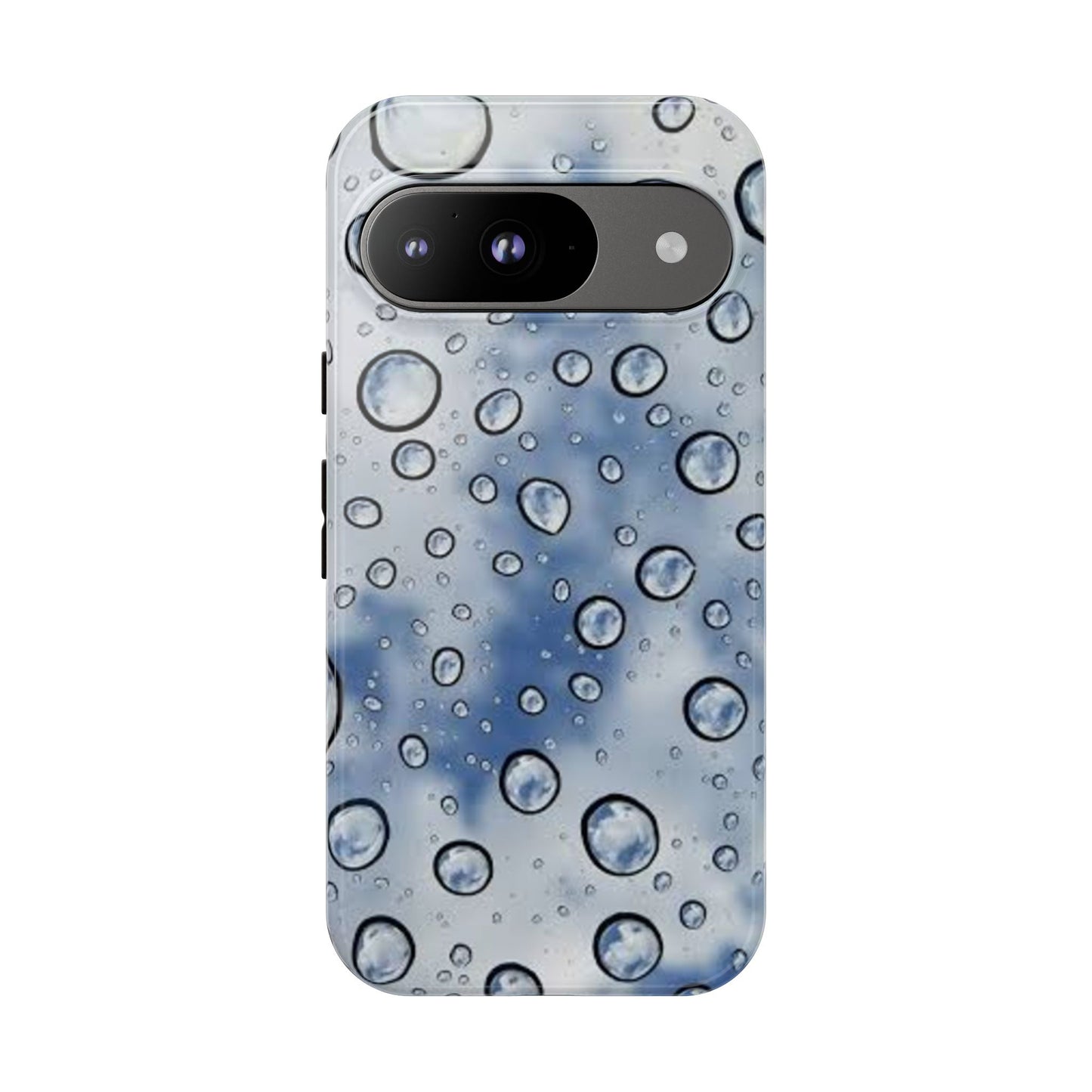 Blue Water Droplet Phone Case, Tough Cases for Protection, Stylish Cellphone Cover, Unique Gifts for Her, Durable and Trendy