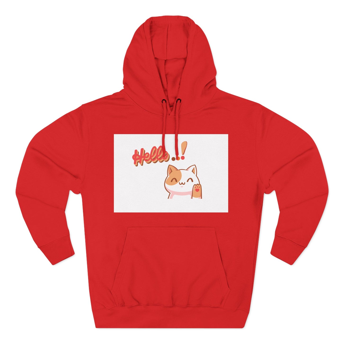 Cute Cat Hoodie with Motivational Design - Perfect Gift for Cat Lovers, Cozy Fleece Hoodie for Any Occasion, Stylish Streetwear