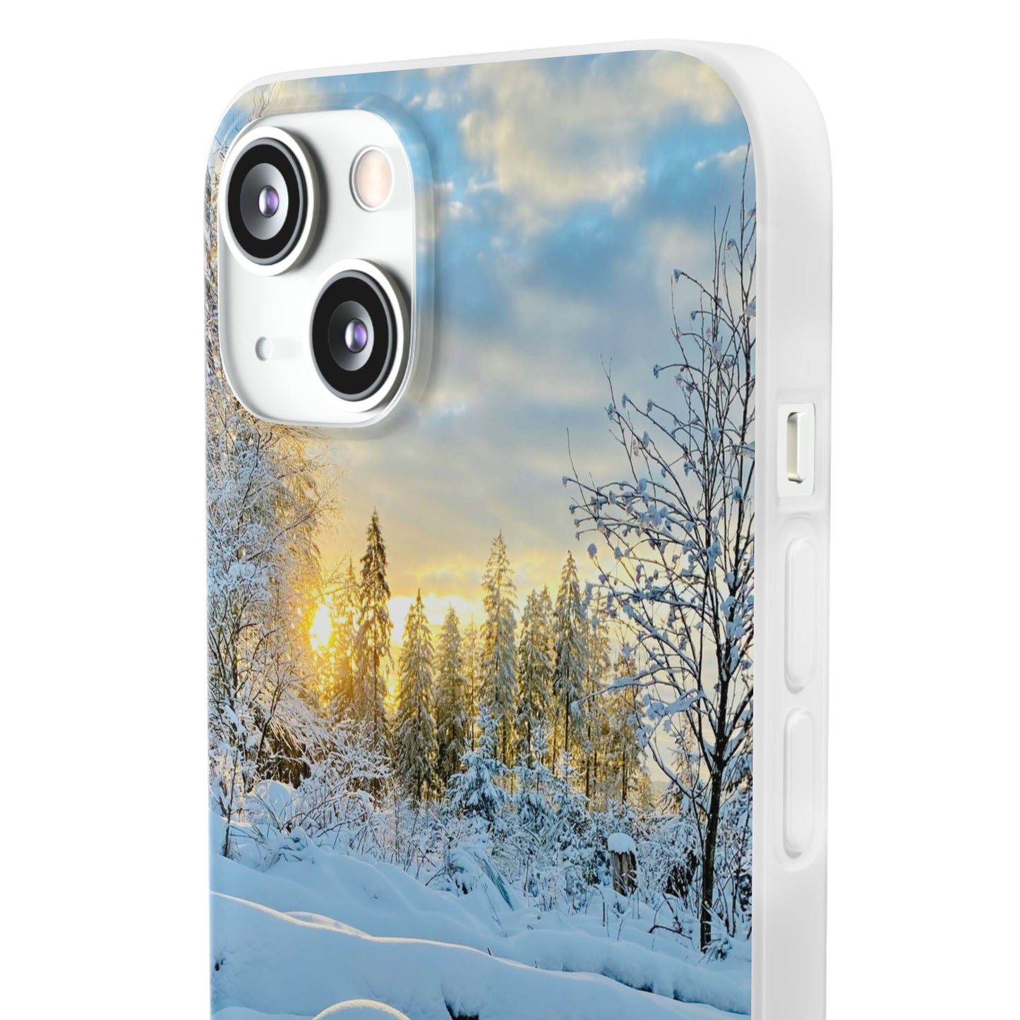 Winter Landscape Flexi Cases, Nature Phone Cover, Scenic Case, Holiday Gift, Seasonal Accessory, Outdoor Lover's Item