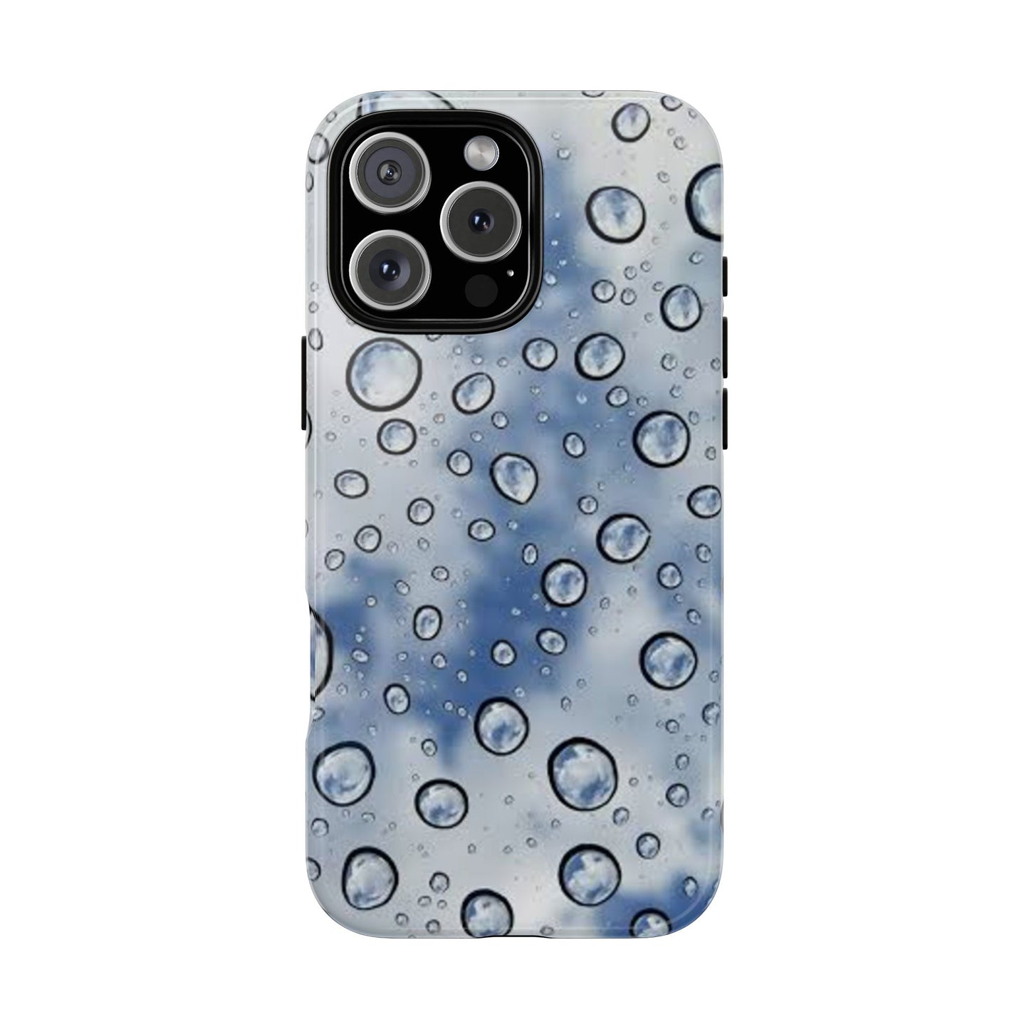 Blue Water Droplet Phone Case, Tough Cases for Protection, Stylish Cellphone Cover, Unique Gifts for Her, Durable and Trendy