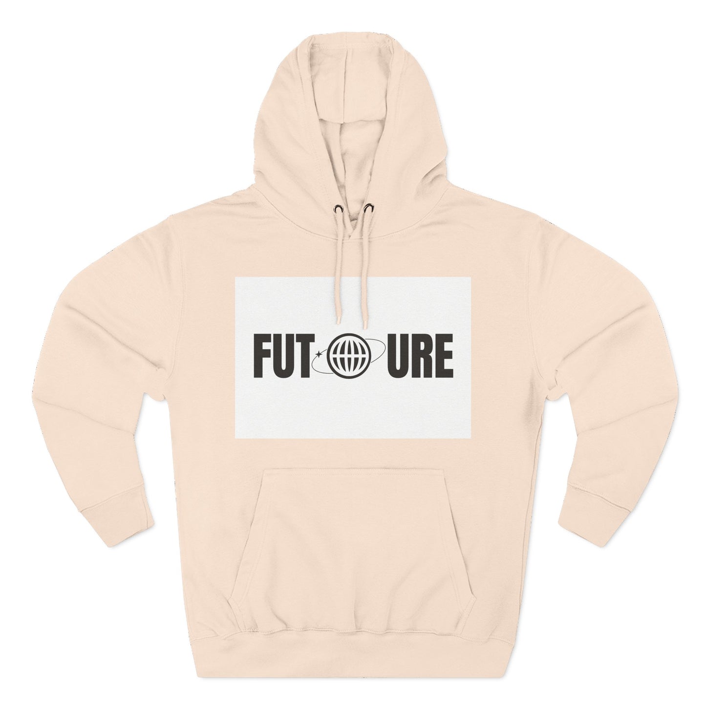 Futuristic Three-Panel Fleece Hoodie, Cozy Fashion, Streetwear Style, Gift for Trendsetters, Everyday Comfort